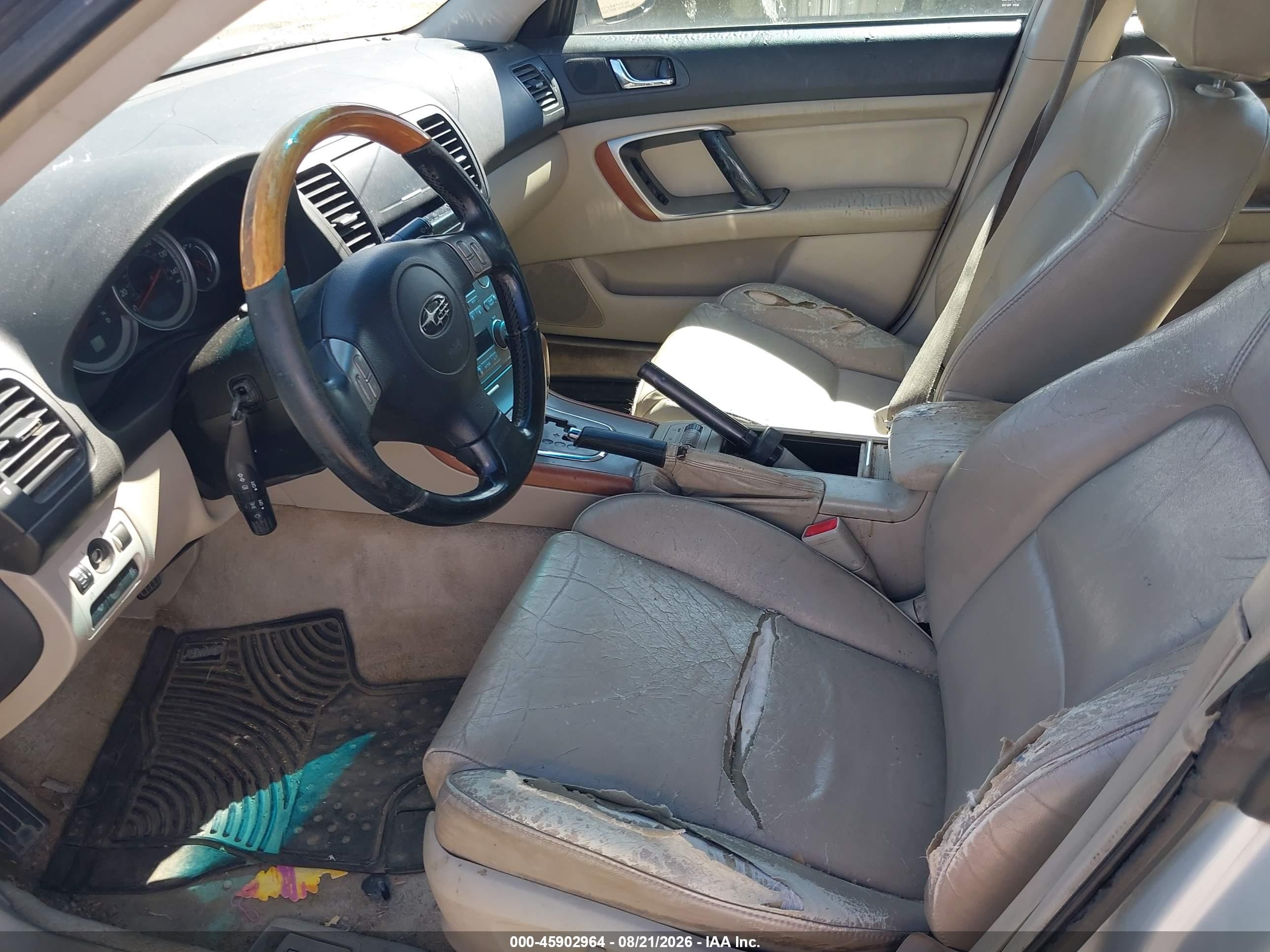 2005 Subaru Legacy Outback H6 R Vdc Silver vin: 4S4BP85C654364408