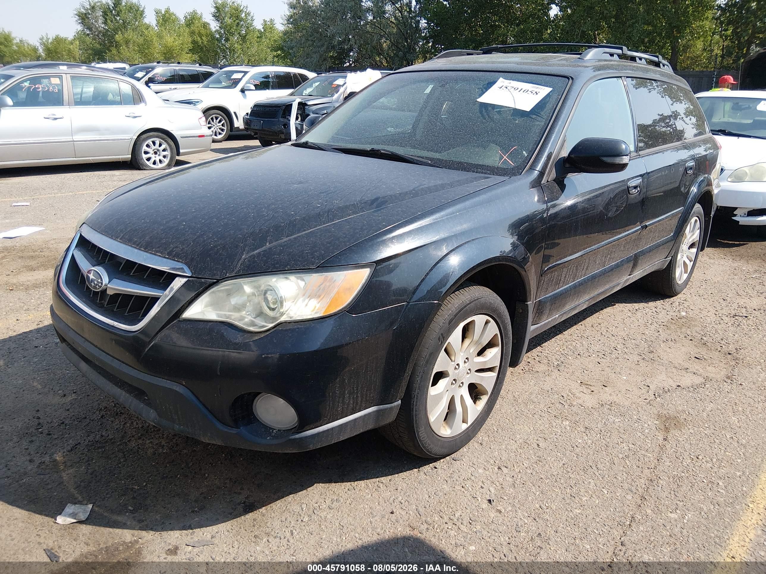 2009 Subaru Outback 3.0r Limited Black vin: 4S4BP85C994312518