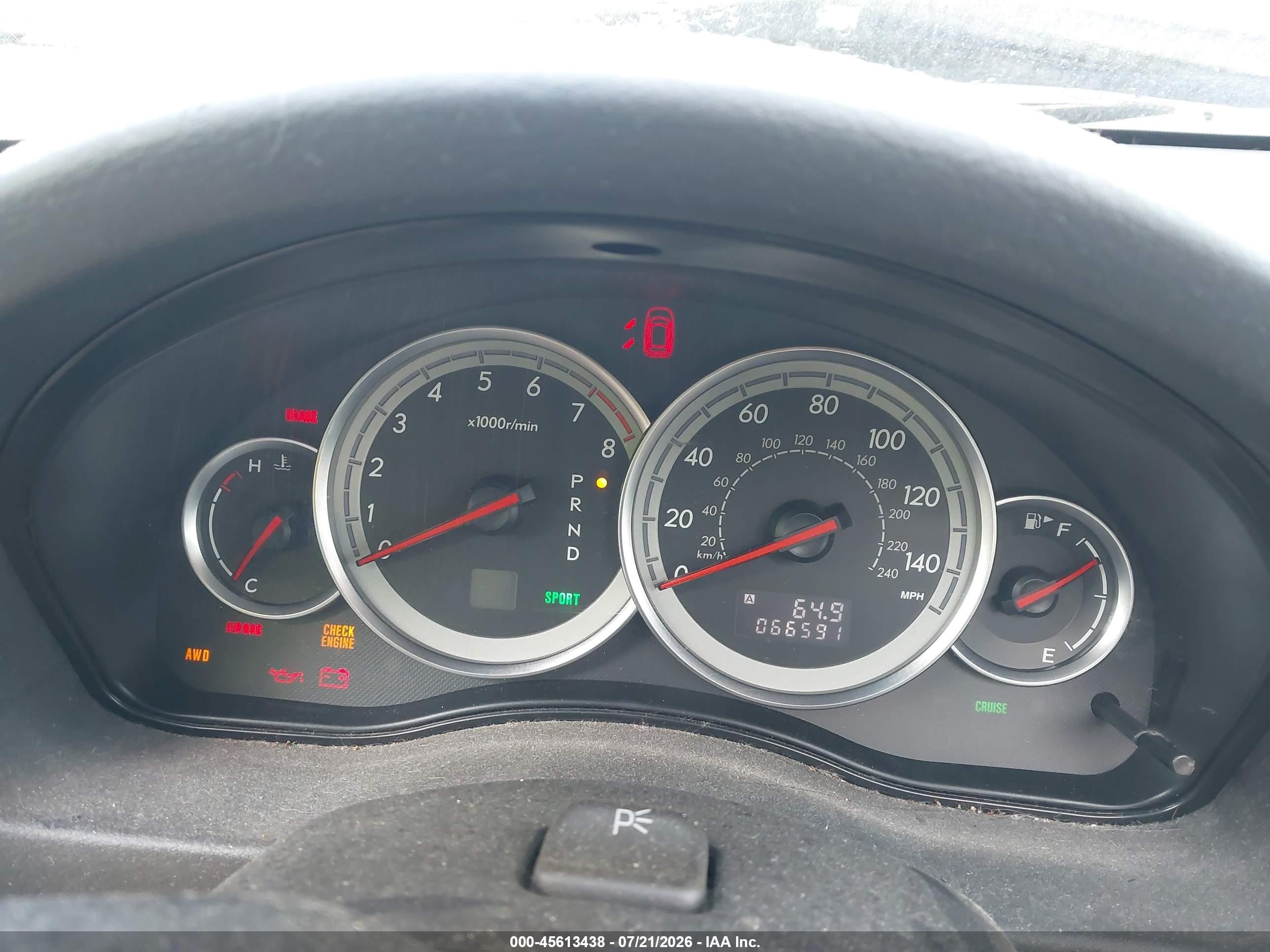 2005 Subaru Outback 3.0r L.l. Bean Edition Gold vin: 4S4BP86C054322282