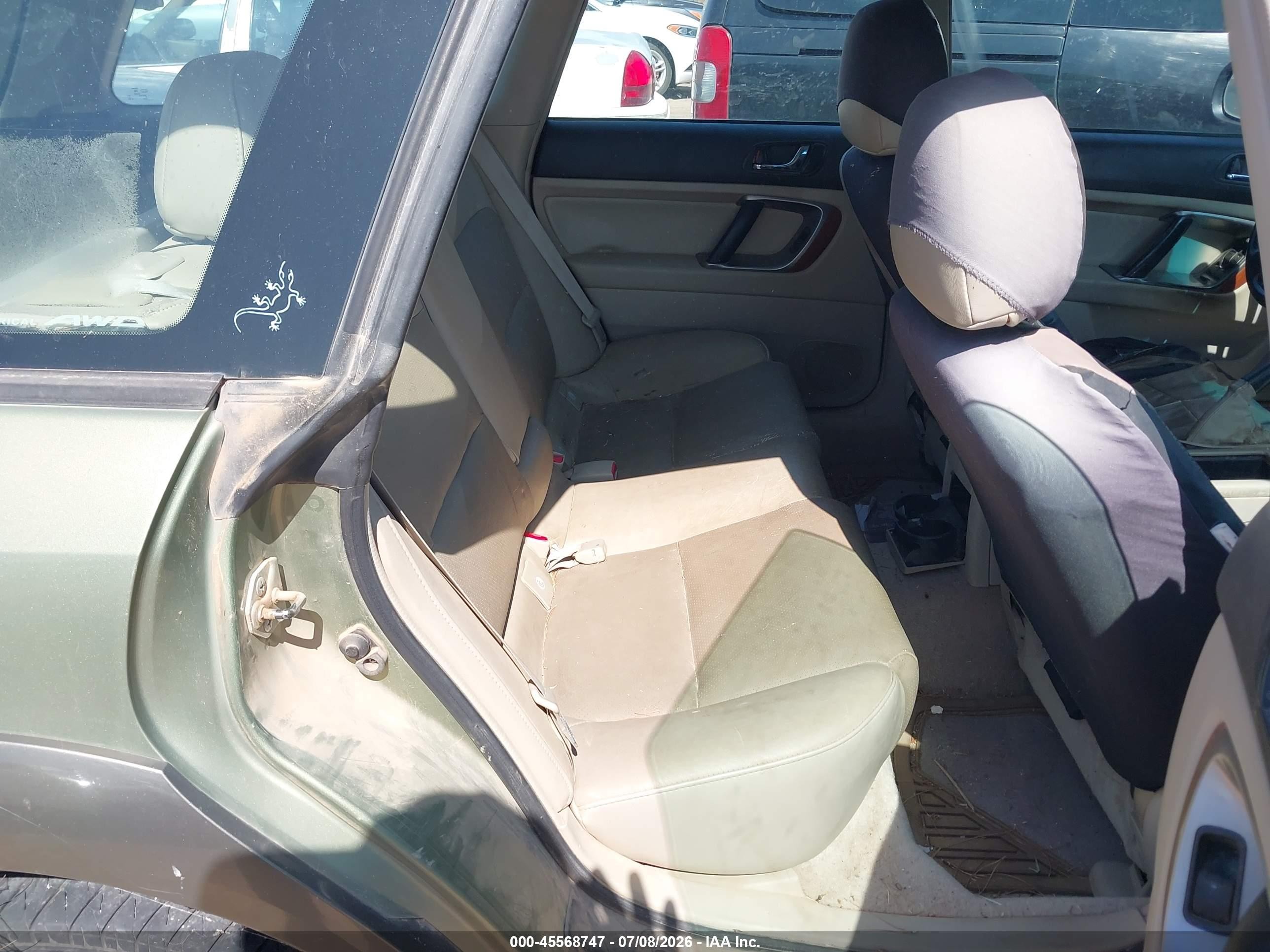 2005 Subaru Outback 3.0r L.l. Bean Edition Green vin: 4S4BP86C054370901