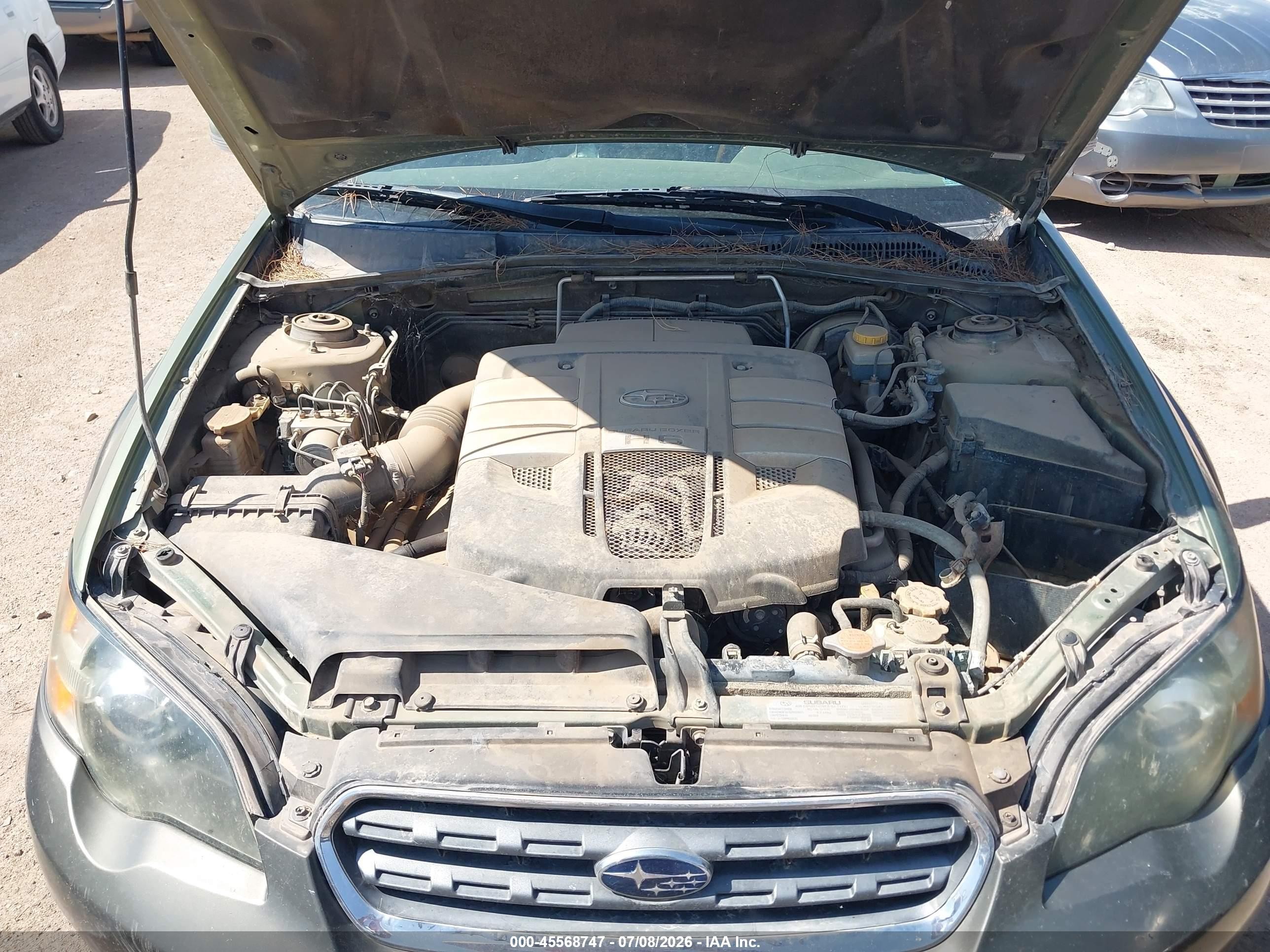 2005 Subaru Outback 3.0r L.l. Bean Edition Green vin: 4S4BP86C054370901