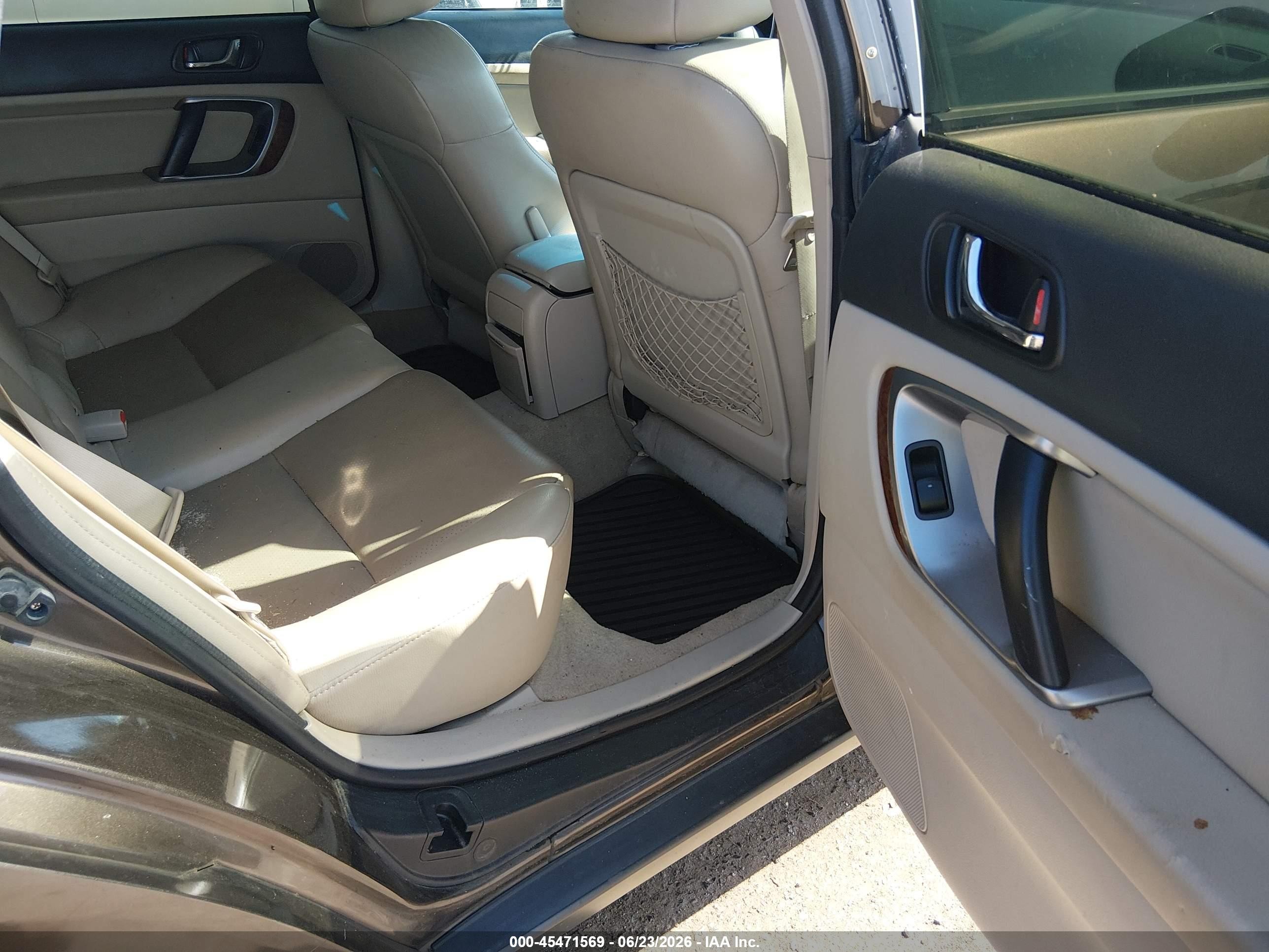 2008 Subaru Outback (natl) 3.0r Ll Bean/3.0r Ll Bean W/nav Brown vin: 4S4BP86C284333143