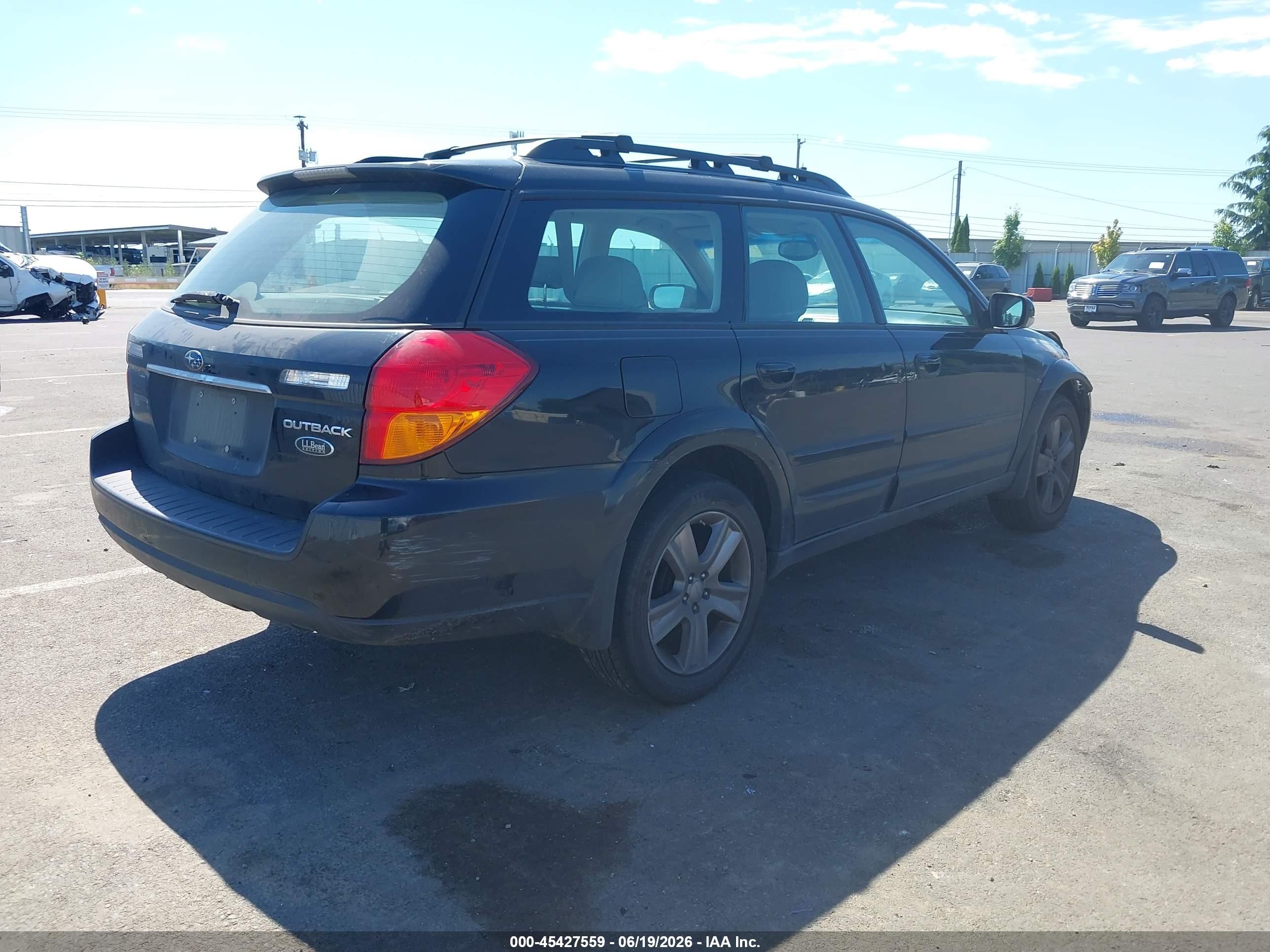 2005 Subaru Outback 3.0r L.l. Bean Edition Black vin: 4S4BP86C454317182
