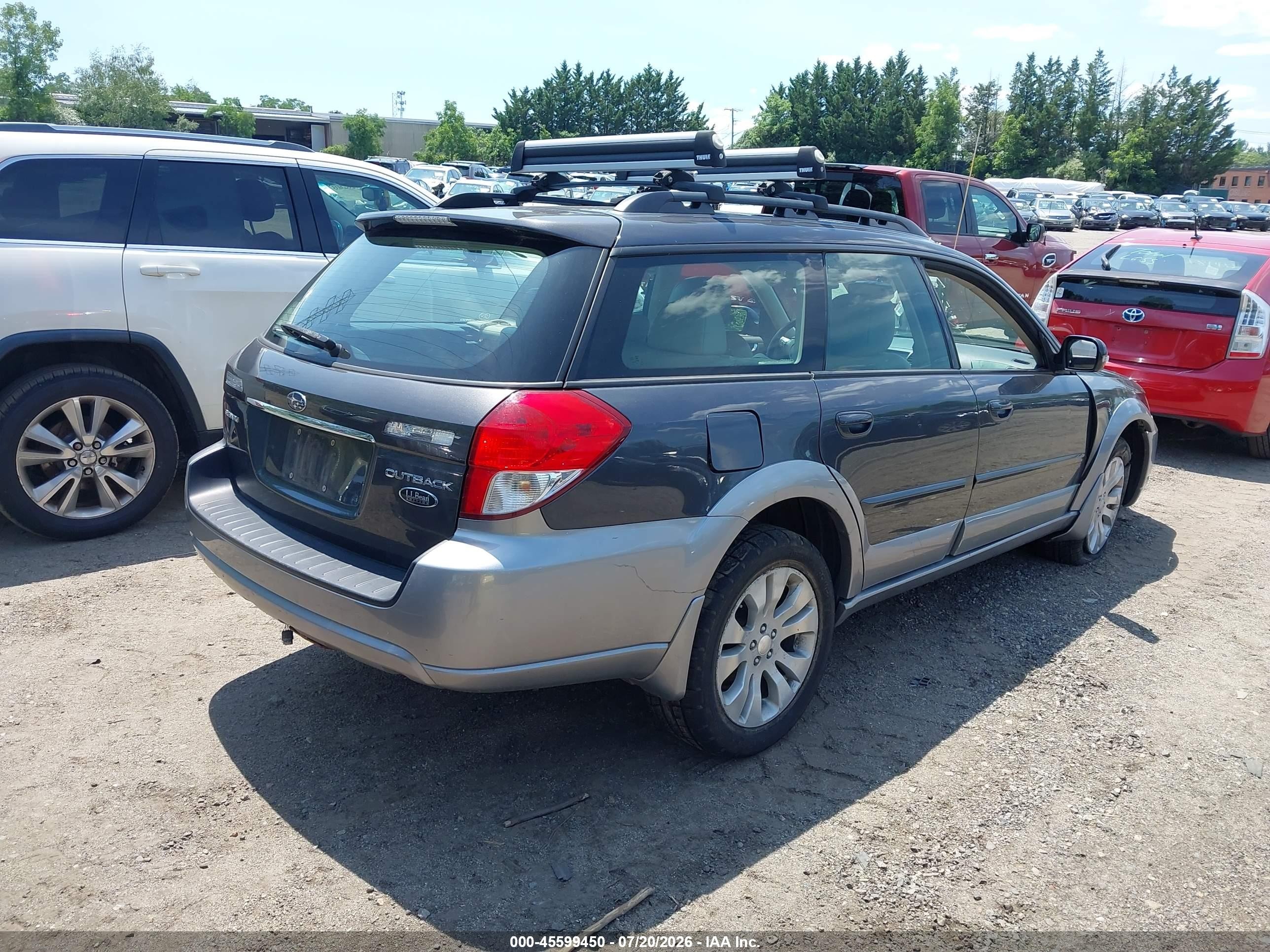 2008 Subaru Outback (natl) 3.0r Ll Bean/3.0r Ll Bean W/nav Gray vin: 4S4BP86C584328289