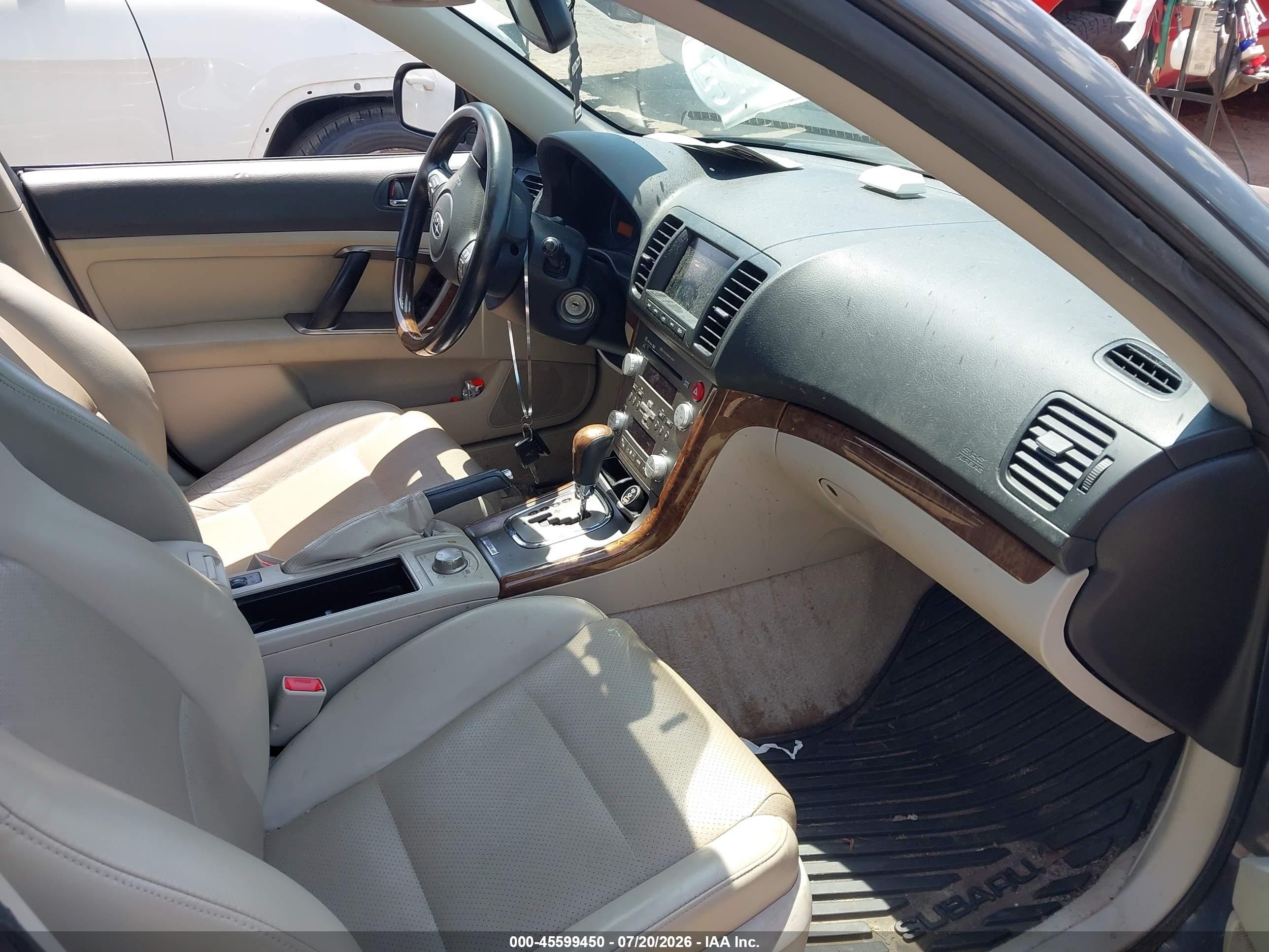 2008 Subaru Outback (natl) 3.0r Ll Bean/3.0r Ll Bean W/nav Gray vin: 4S4BP86C584328289