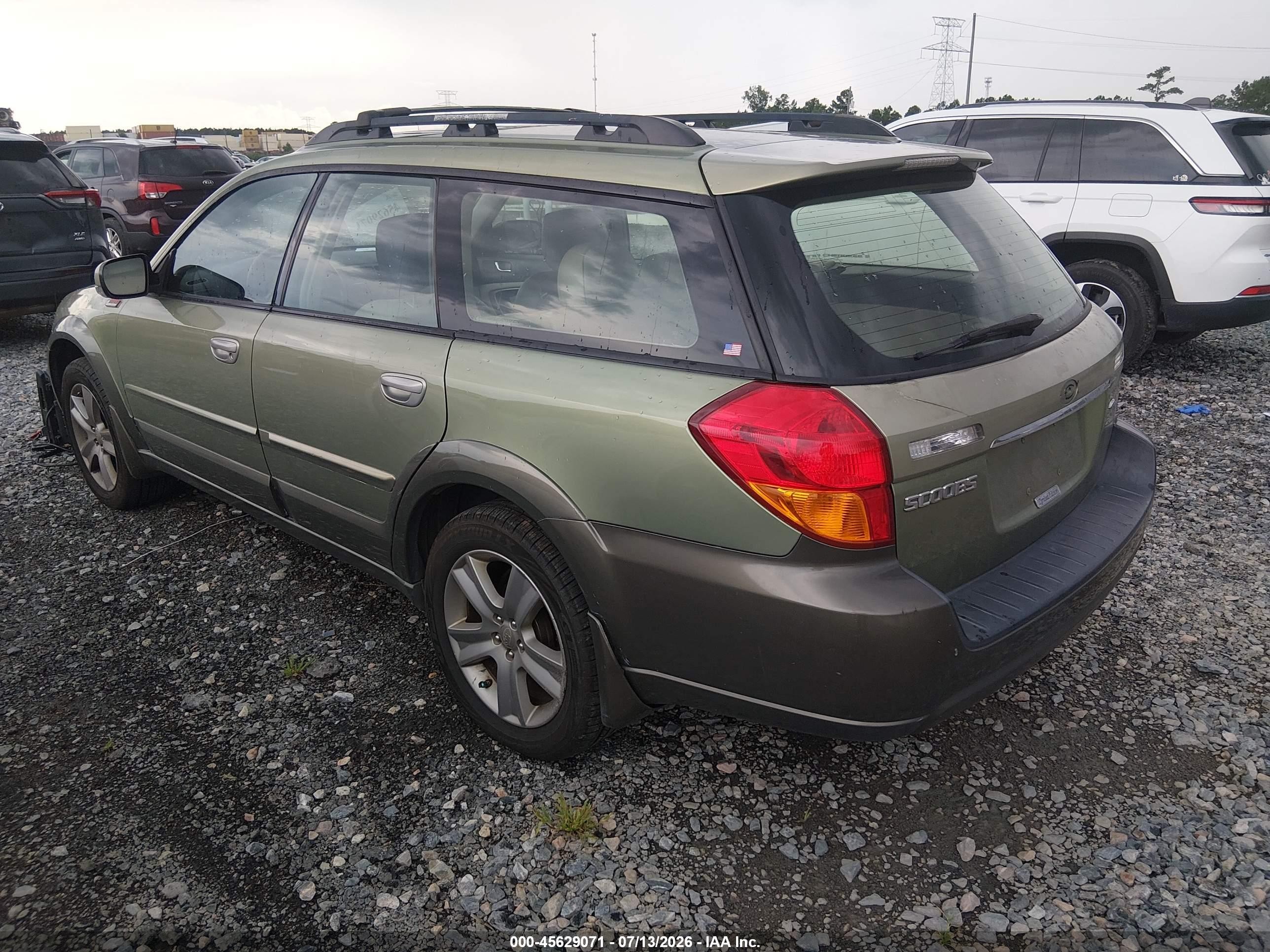 2006 Subaru Outback 3.0r L.l. Bean Edition Green vin: 4S4BP86C664306654
