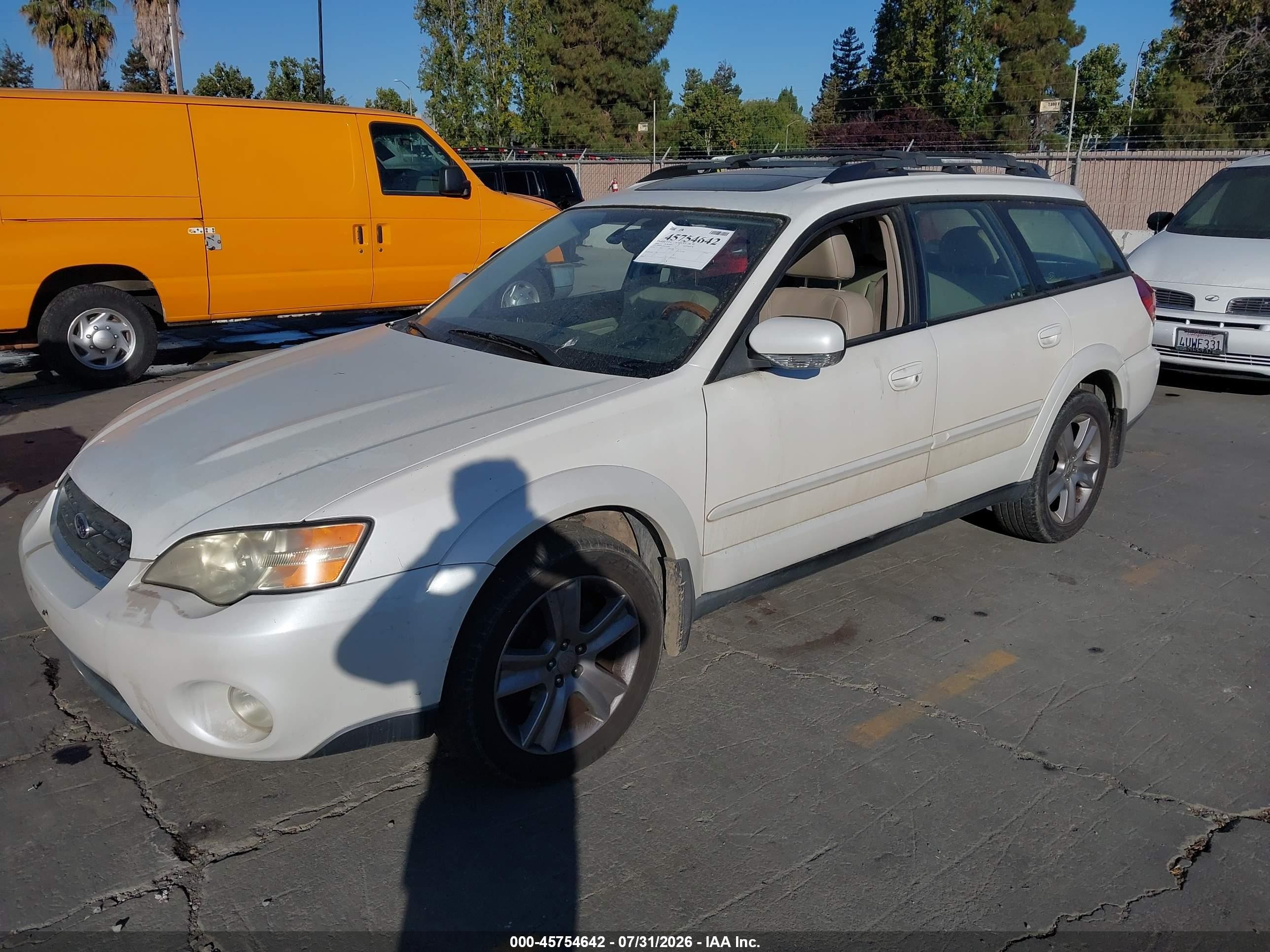 2006 Subaru Outback 3.0r L.l. Bean Edition White vin: 4S4BP86C664309084