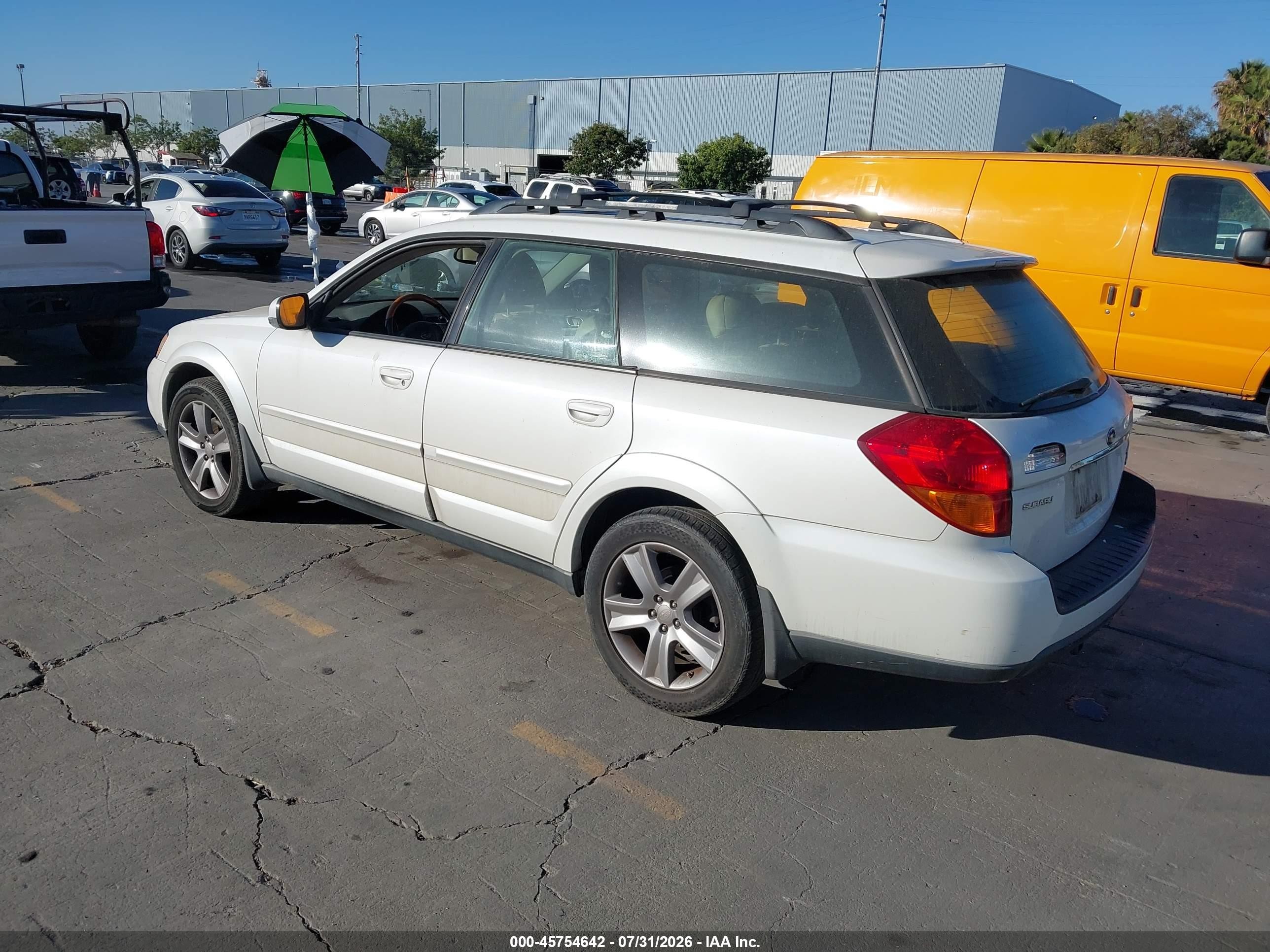 2006 Subaru Outback 3.0r L.l. Bean Edition White vin: 4S4BP86C664309084