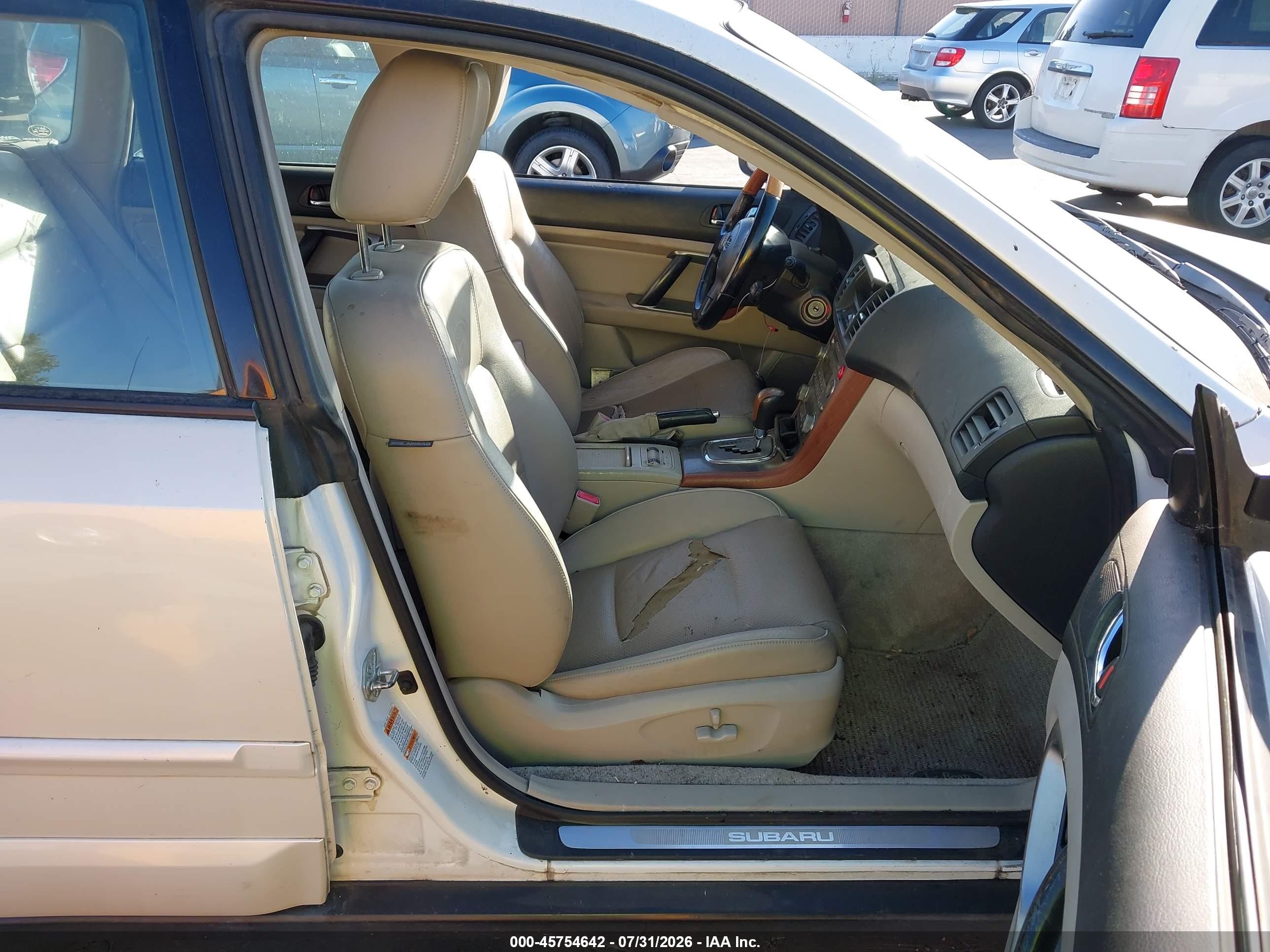 2006 Subaru Outback 3.0r L.l. Bean Edition White vin: 4S4BP86C664309084