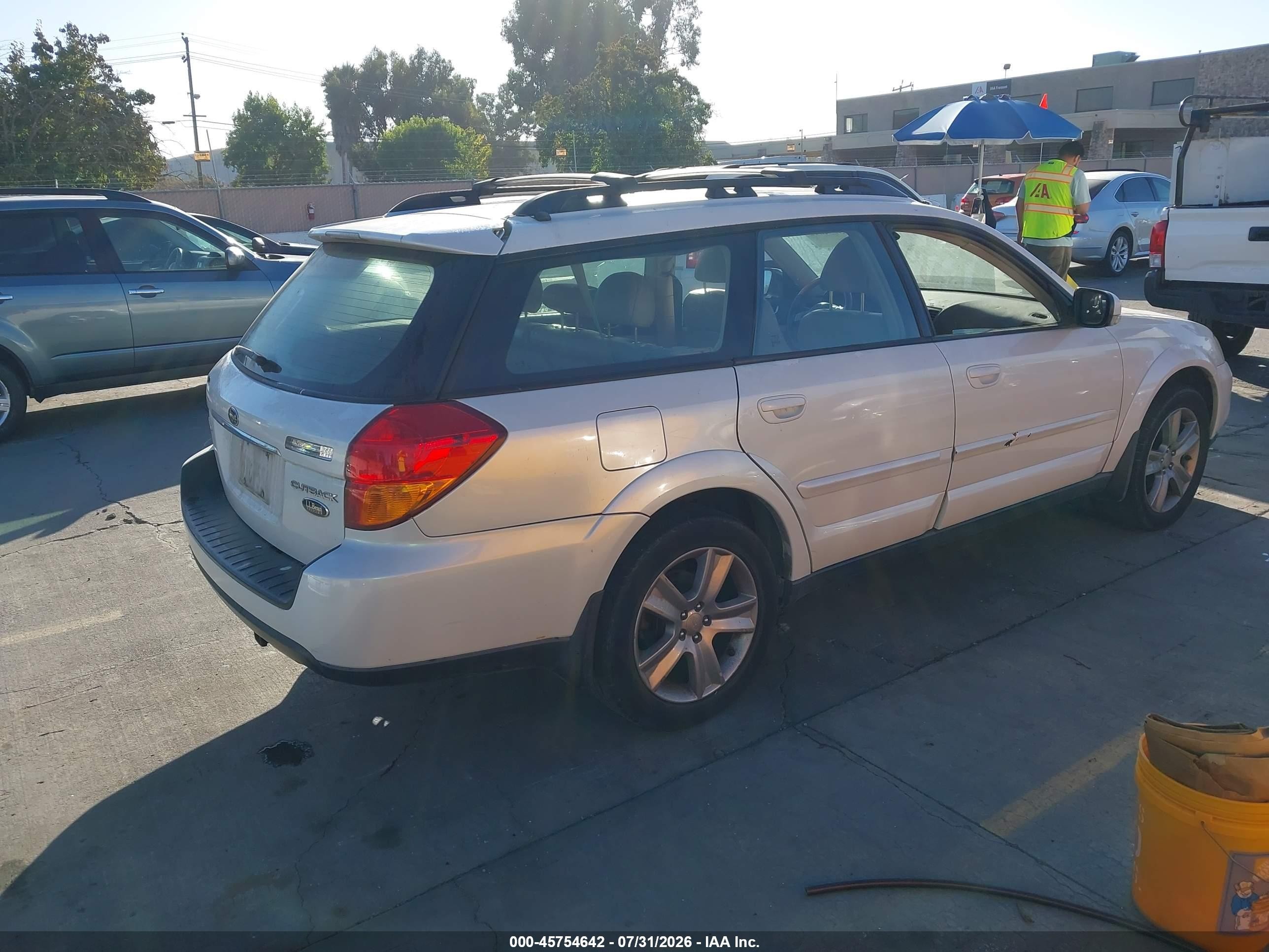2006 Subaru Outback 3.0r L.l. Bean Edition White vin: 4S4BP86C664309084