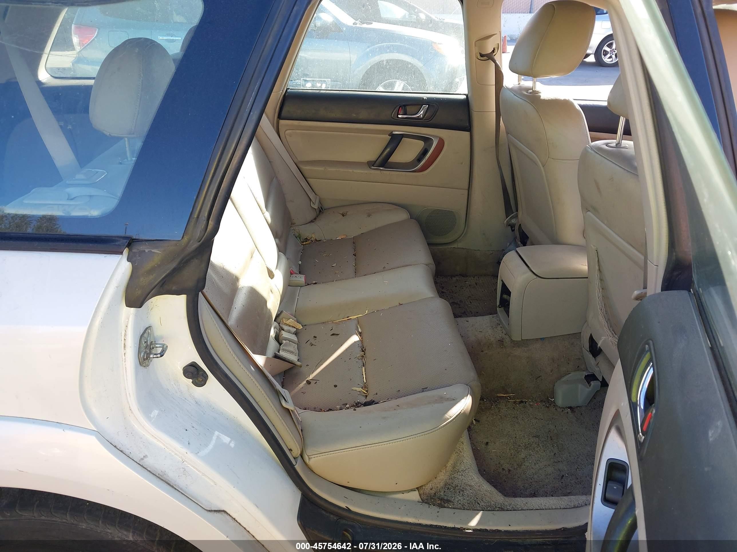 2006 Subaru Outback 3.0r L.l. Bean Edition White vin: 4S4BP86C664309084