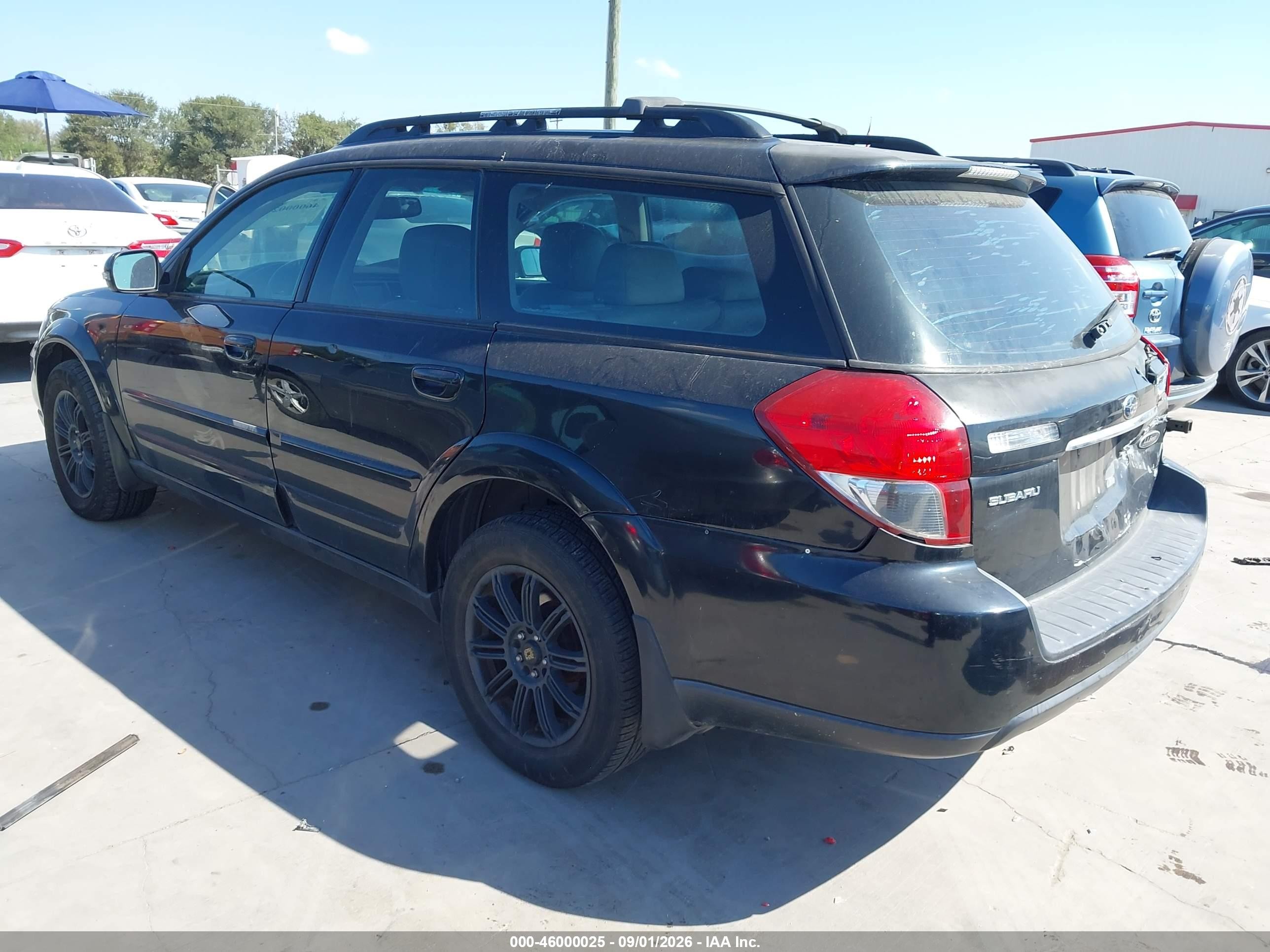 2008 Subaru Outback 3.0r L.l. Bean Edition Black vin: 4S4BP86C684355341