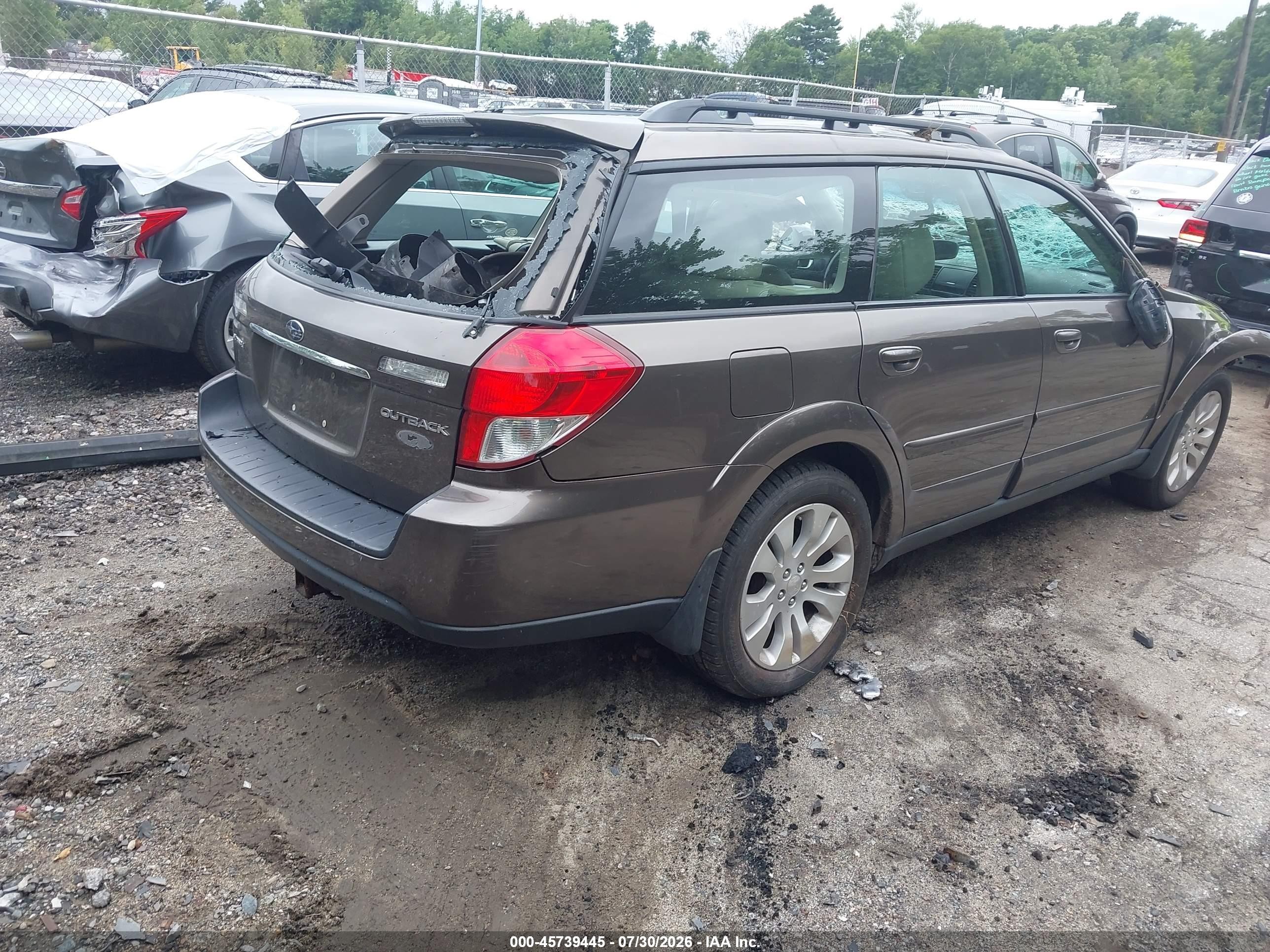 2008 Subaru Outback 3.0r L.l. Bean Edition Brown vin: 4S4BP86C784333624