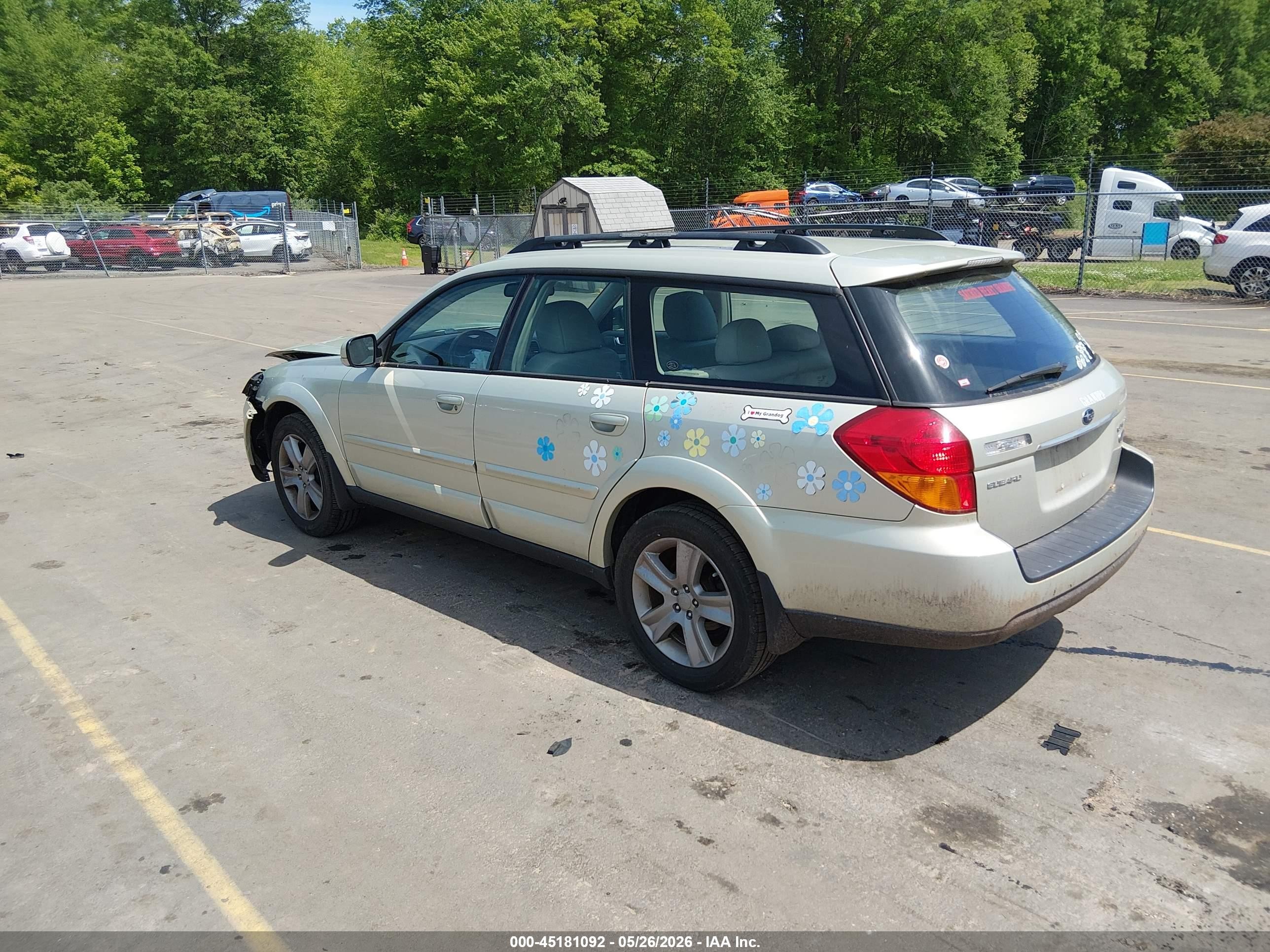 2006 Subaru Outback 3.0r L.l. Bean Edition Green vin: 4S4BP86C864327862