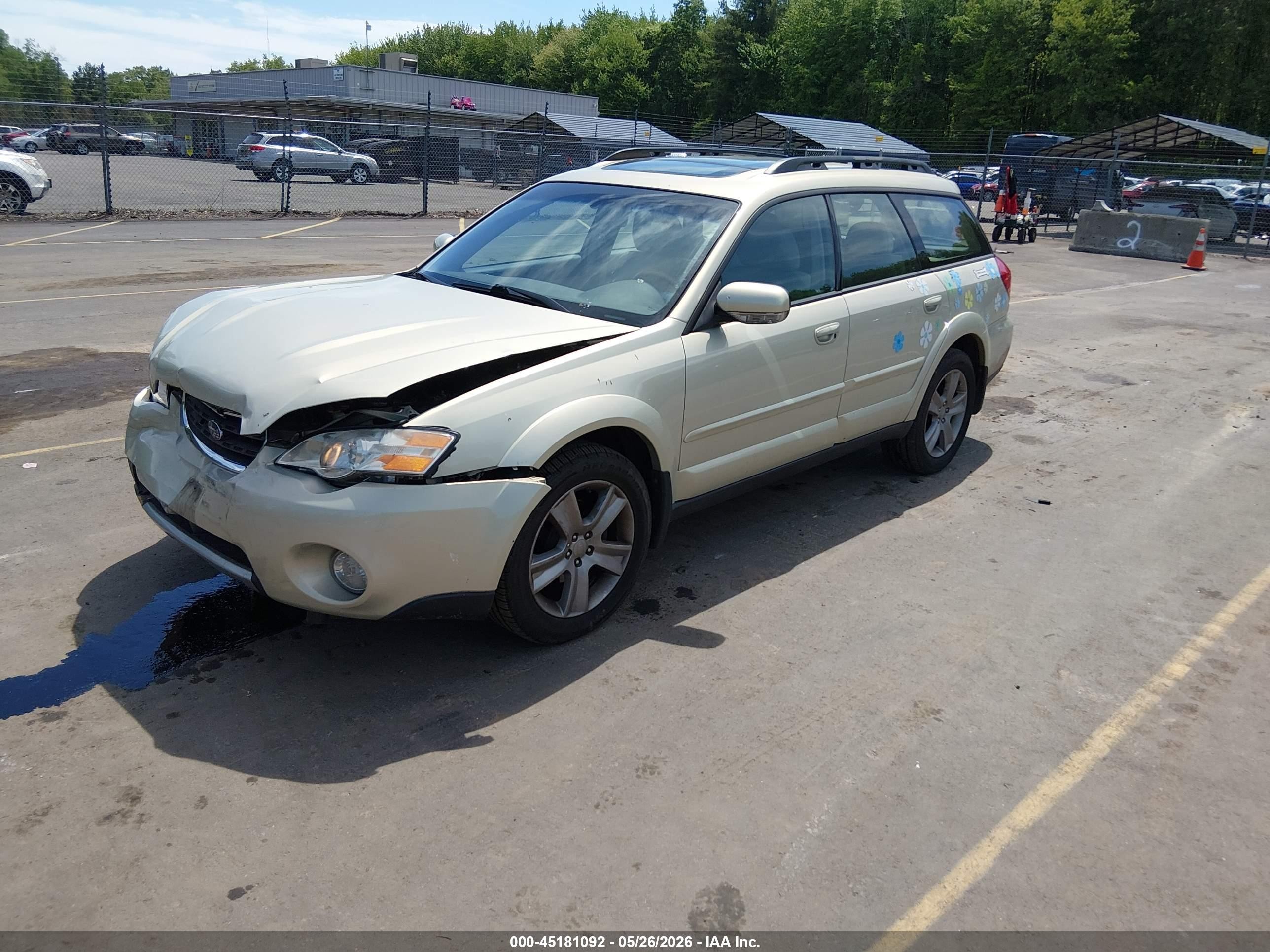 2006 Subaru Outback 3.0r L.l. Bean Edition Green vin: 4S4BP86C864327862