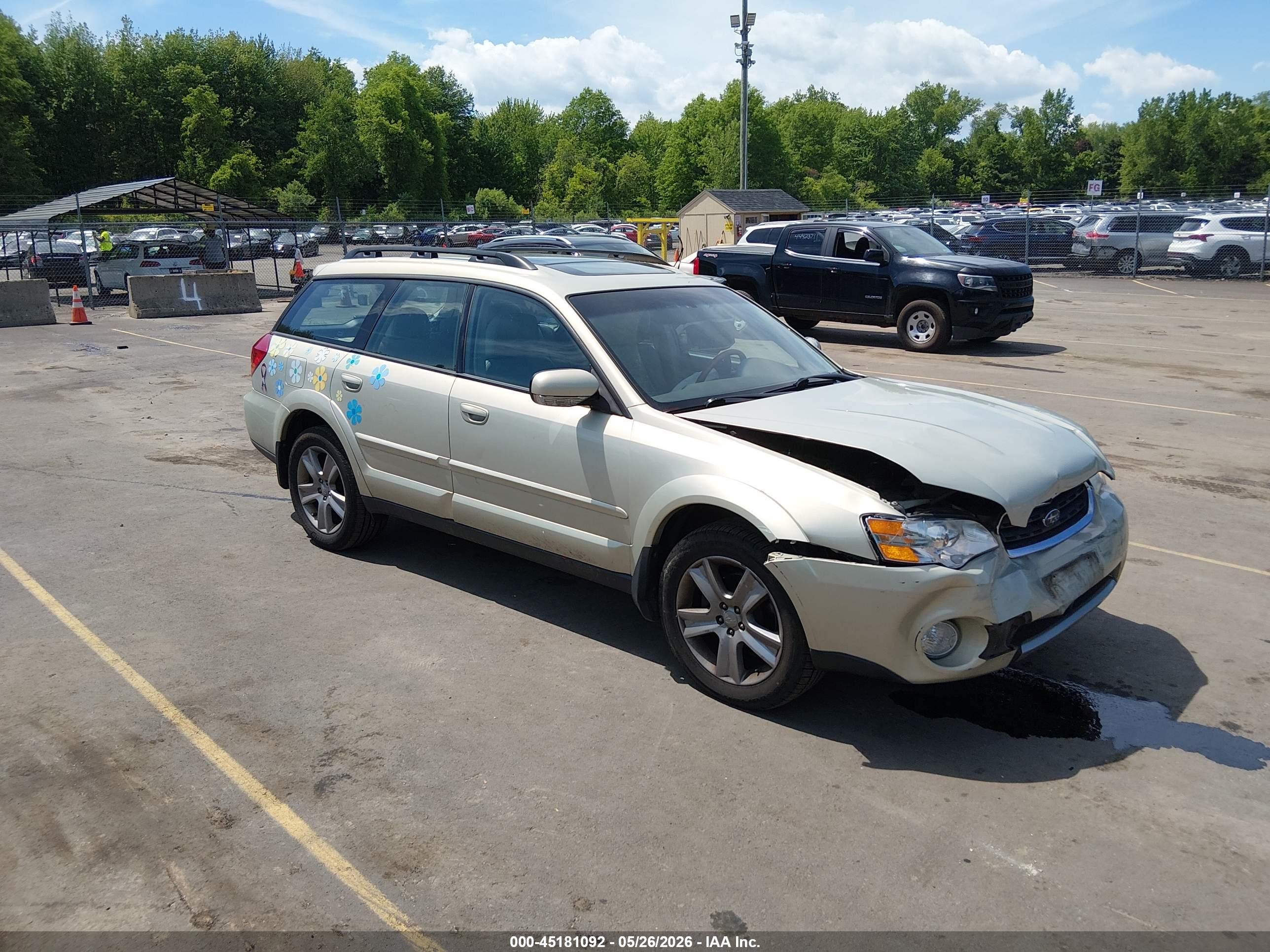 2006 Subaru Outback 3.0r L.l. Bean Edition Green vin: 4S4BP86C864327862