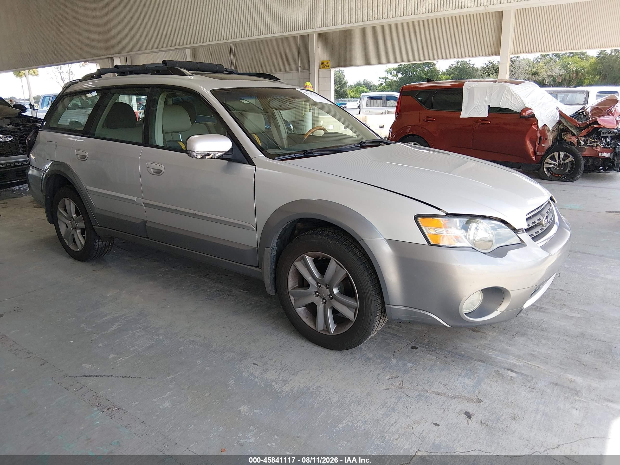 2005 Subaru Outback 3.0r L.l. Bean Edition Silver vin: 4S4BP86C954323690