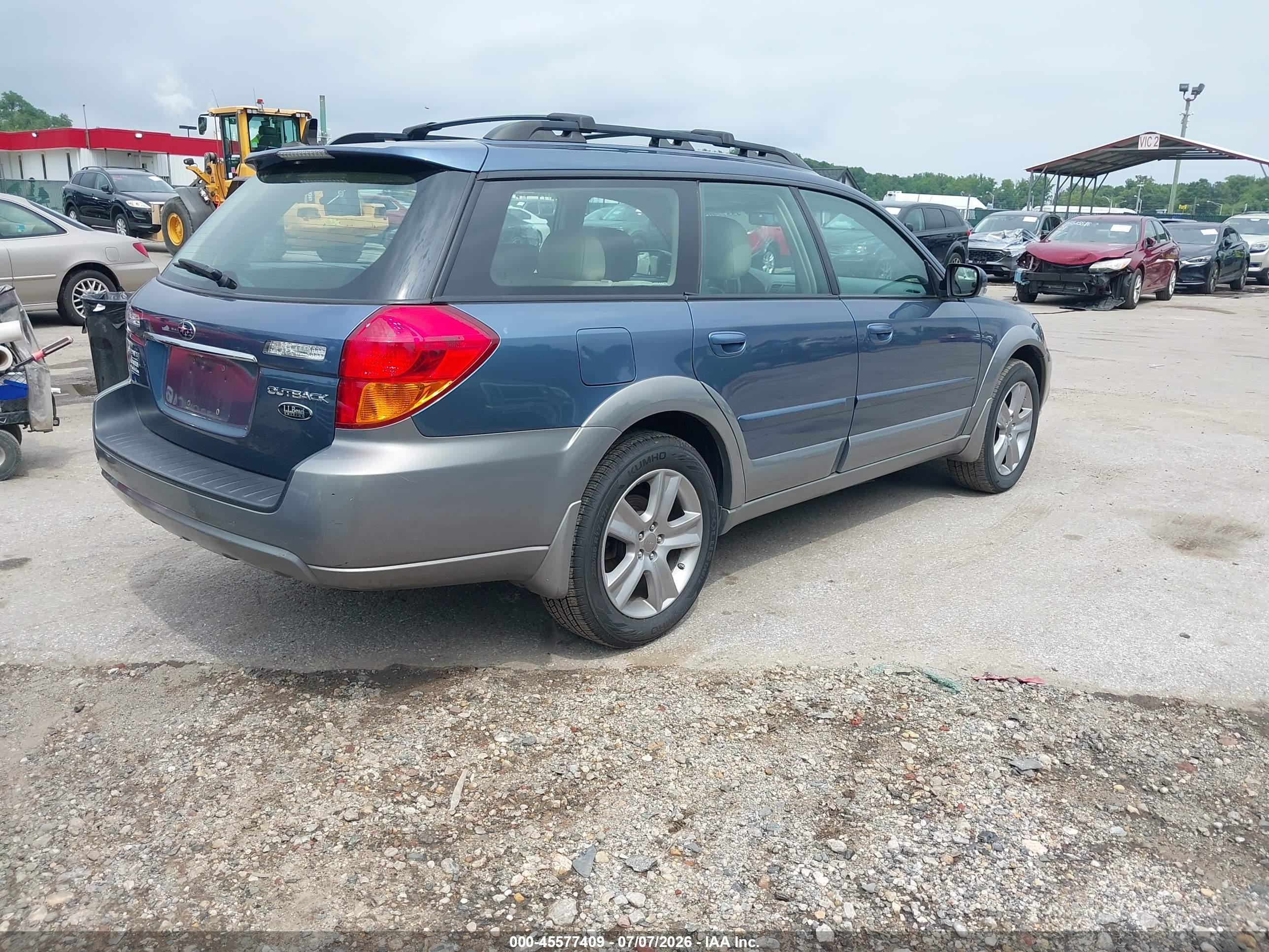 2005 Subaru Outback 3.0r L.l. Bean Edition Синий vin: 4S4BP86C954333328