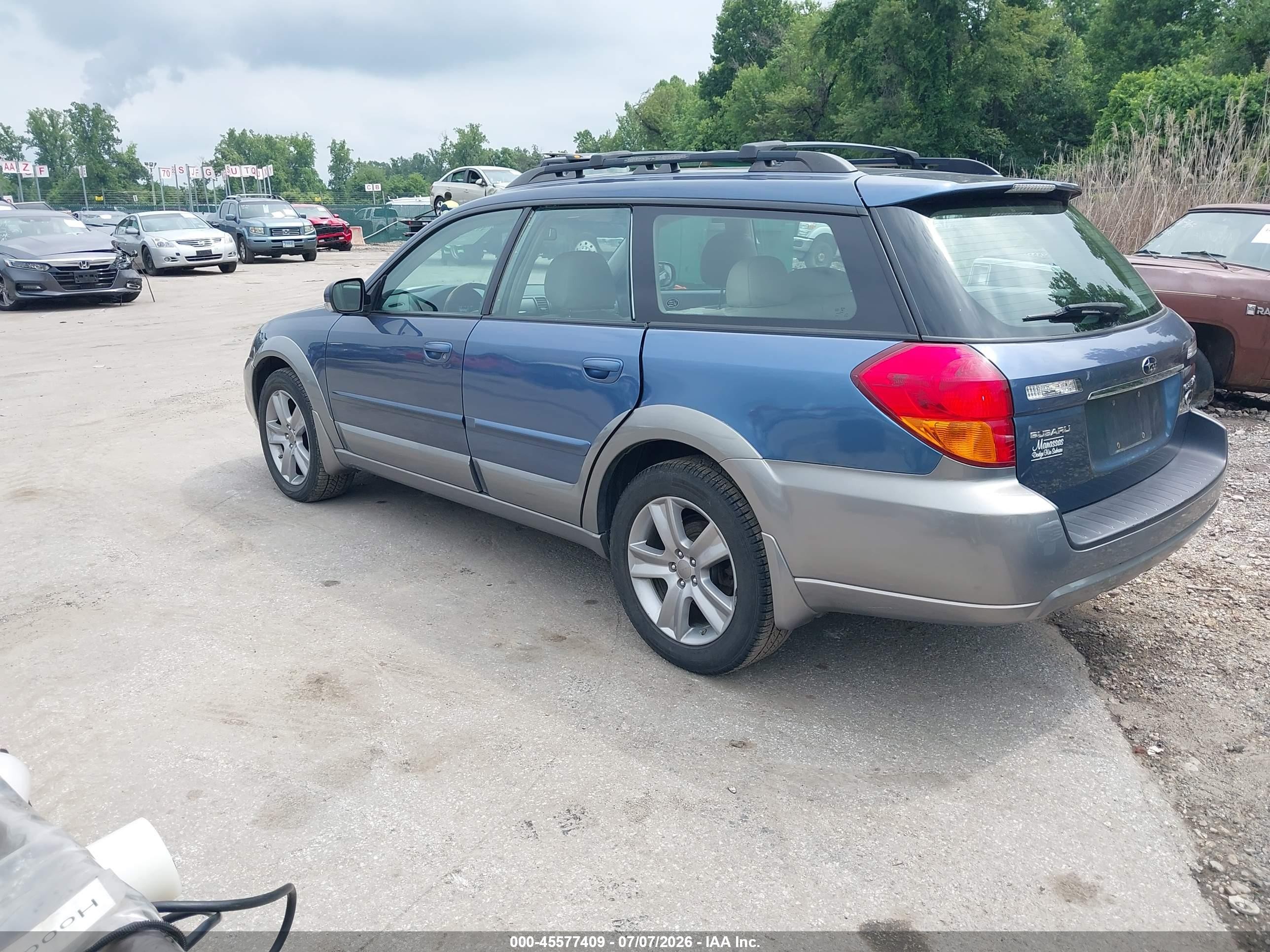 2005 Subaru Outback 3.0r L.l. Bean Edition Синий vin: 4S4BP86C954333328