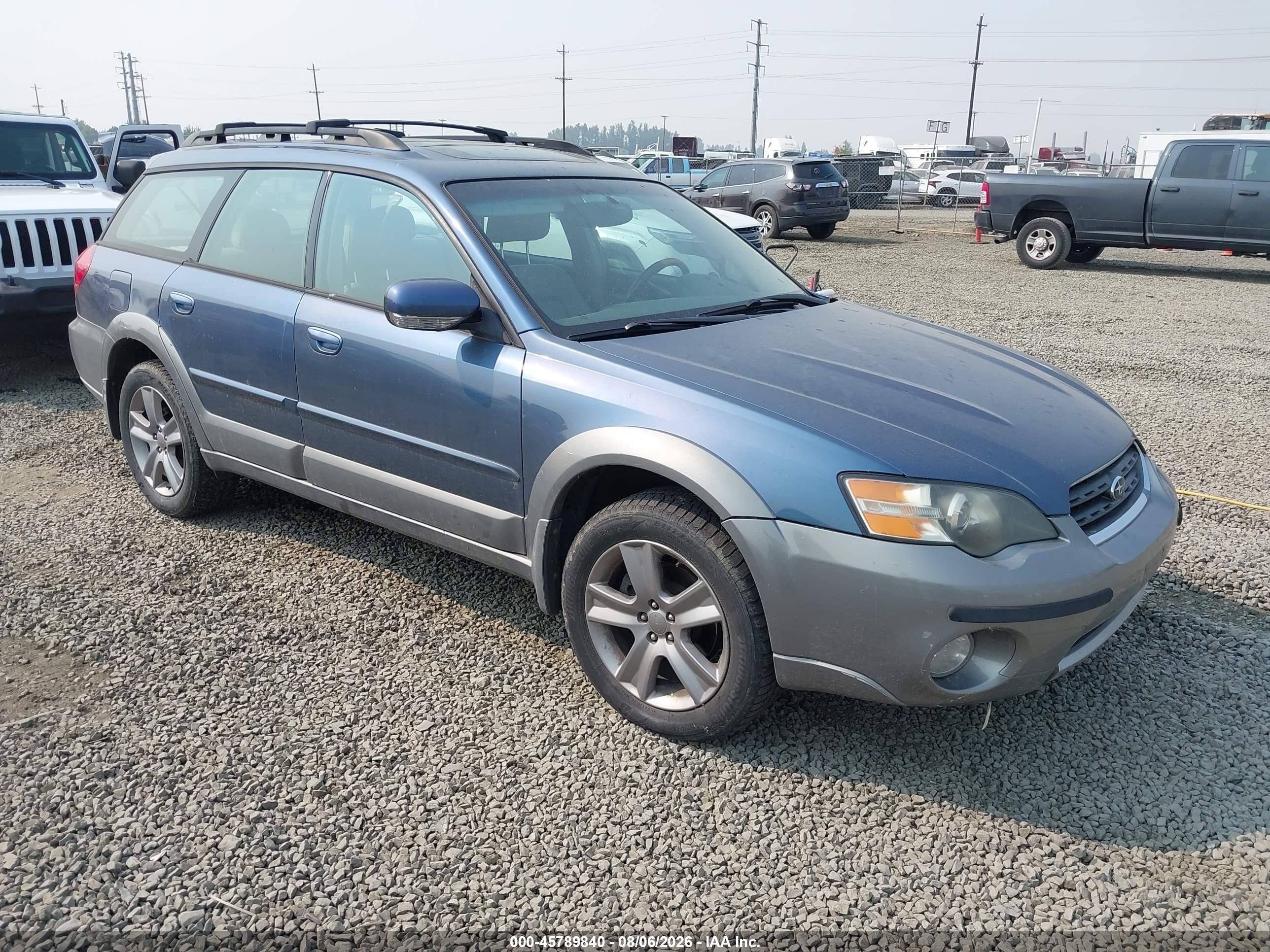 2005 Subaru Outback 3.0r L.l. Bean Edition Blue vin: 4S4BP86C954362537