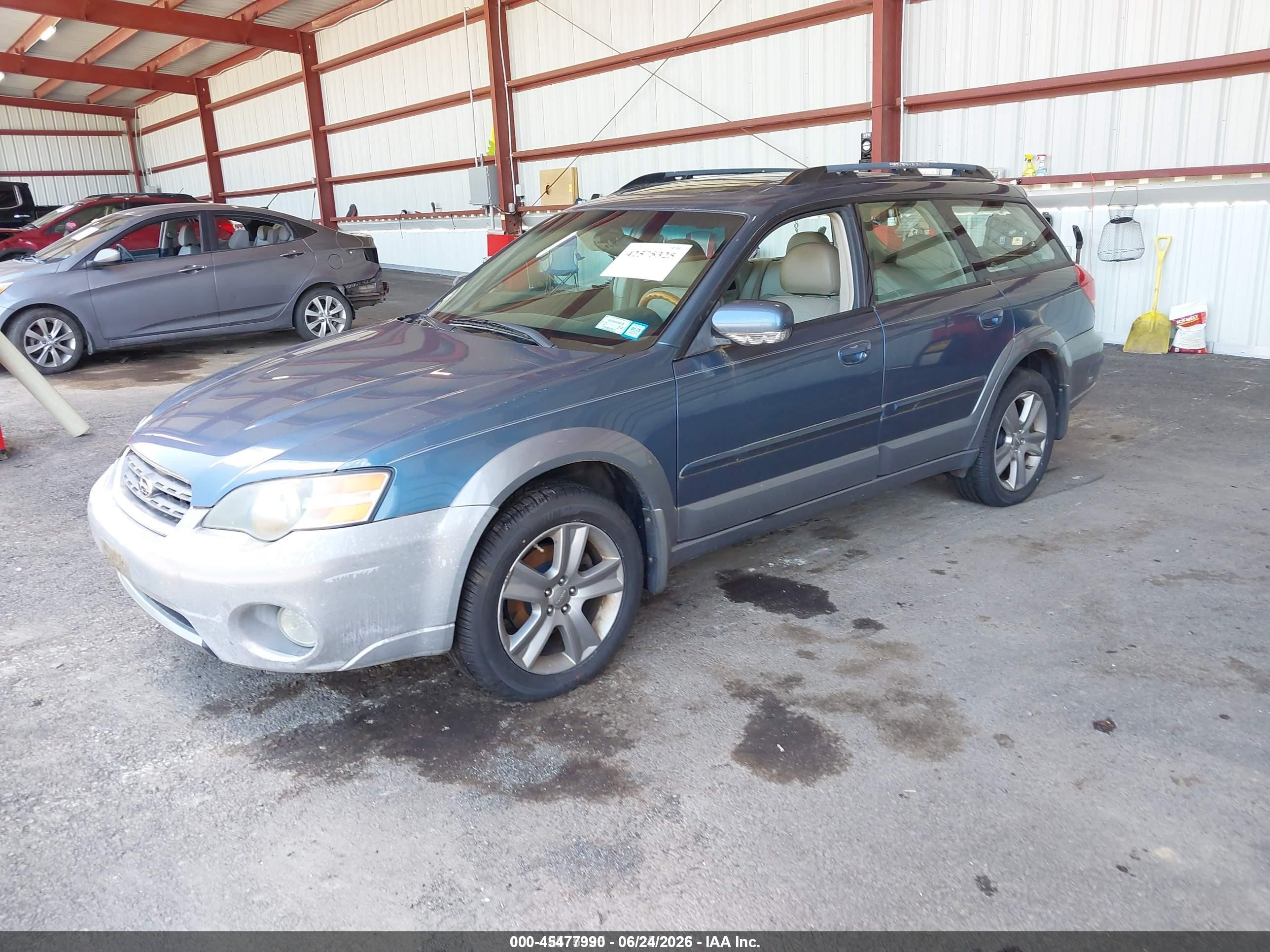 2005 Subaru Outback 3.0r L.l. Bean Edition Blue vin: 4S4BP86CX54329501