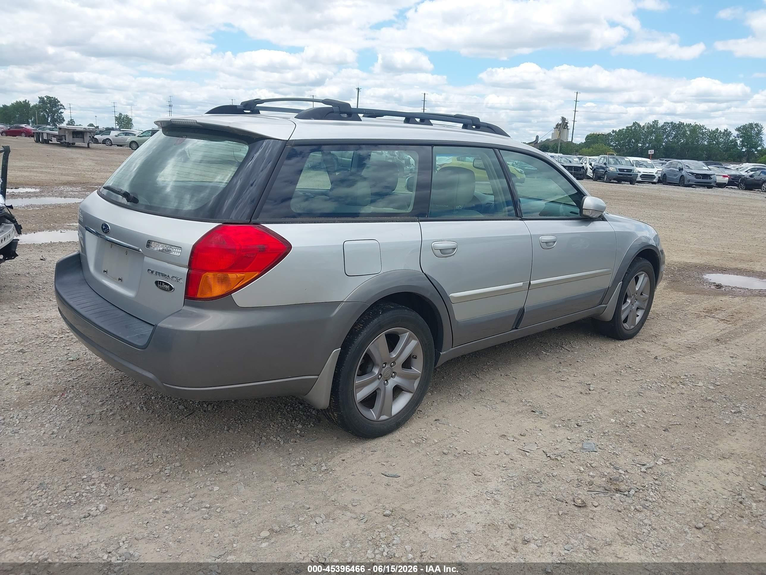2007 Subaru Outback 3.0r L.l. Bean Edition Silver vin: 4S4BP86CX74306352