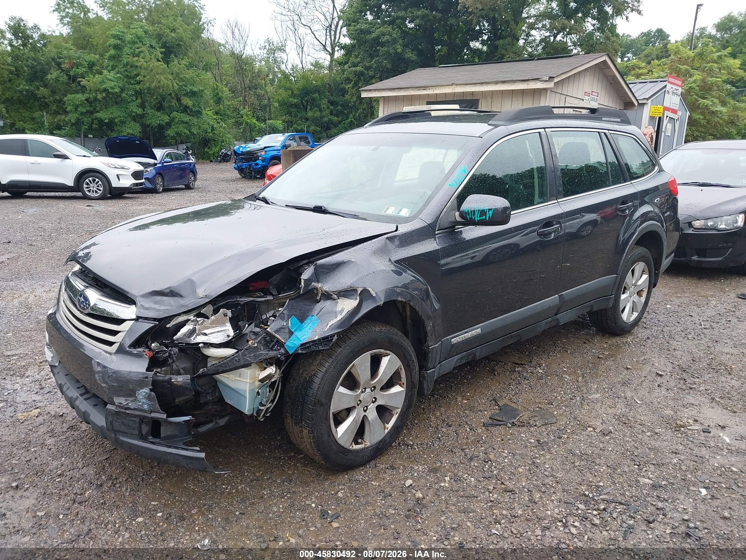 2012 Subaru Outback 2.5i Gray vin: 4S4BRBAC0C3278043