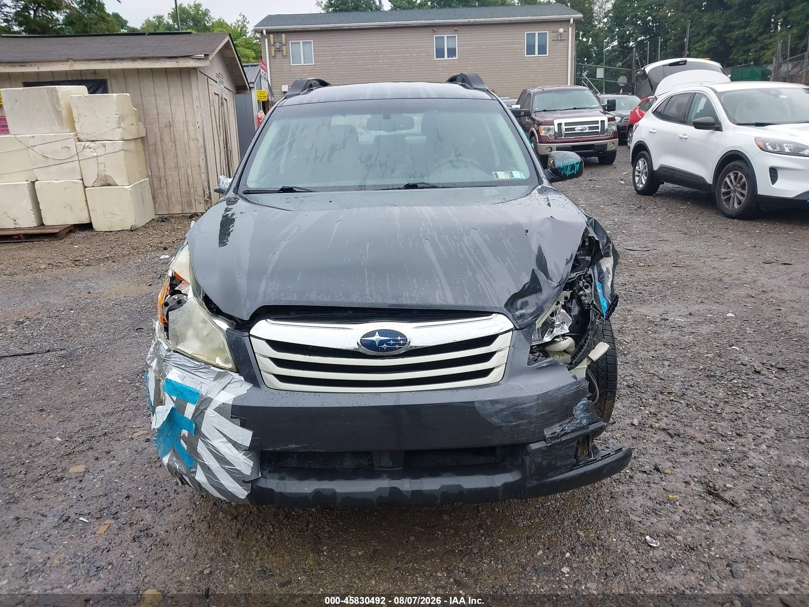 2012 Subaru Outback 2.5i Gray vin: 4S4BRBAC0C3278043