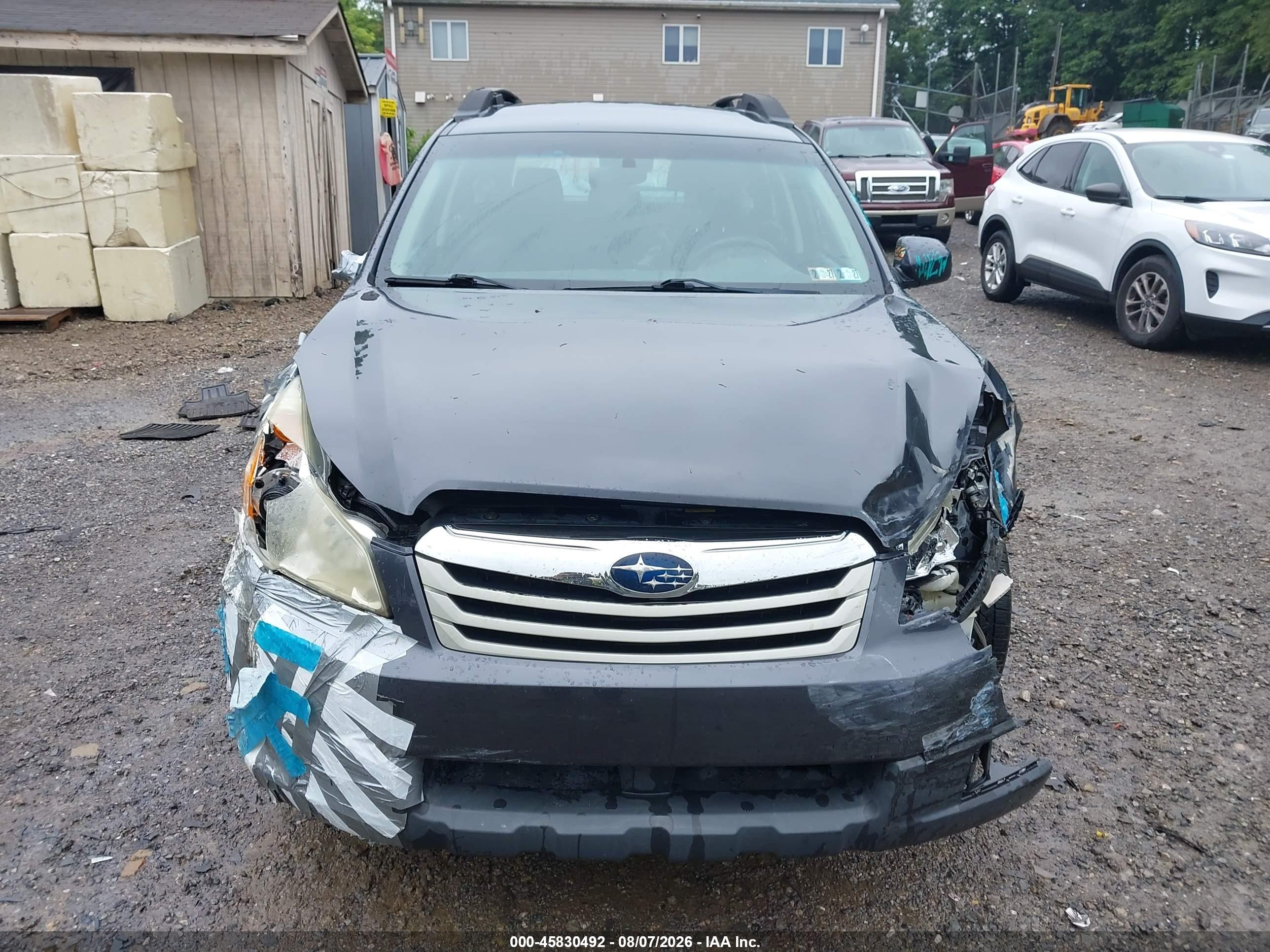2012 Subaru Outback 2.5i Gray vin: 4S4BRBAC0C3278043