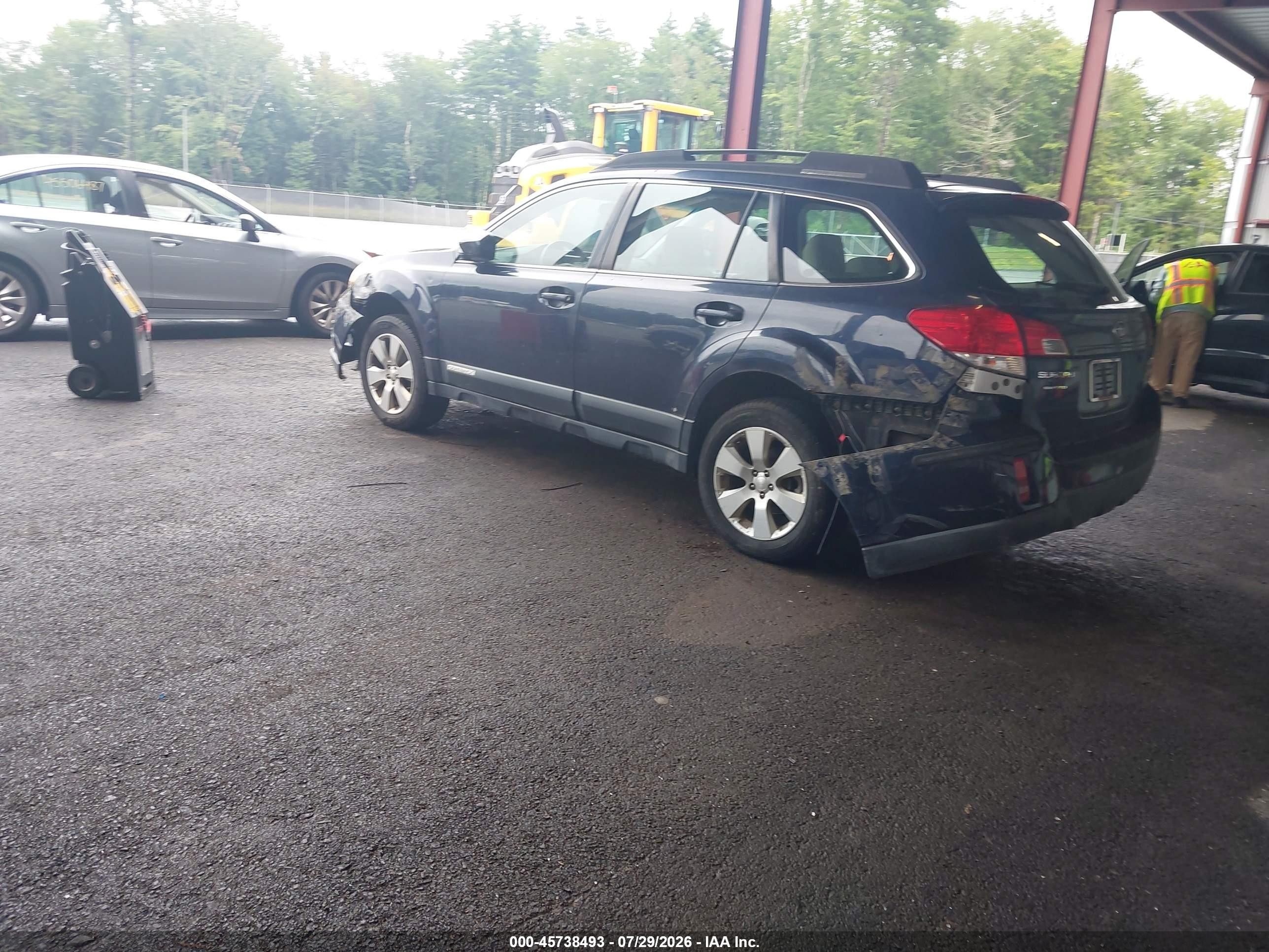 2012 Subaru Outback 2.5i Blue vin: 4S4BRBAC0C3284280