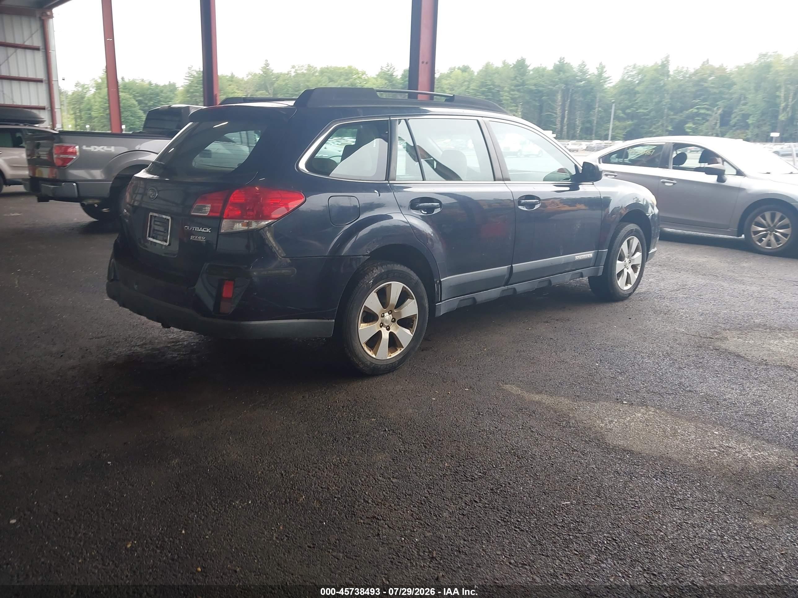 2012 Subaru Outback 2.5i Blue vin: 4S4BRBAC0C3284280