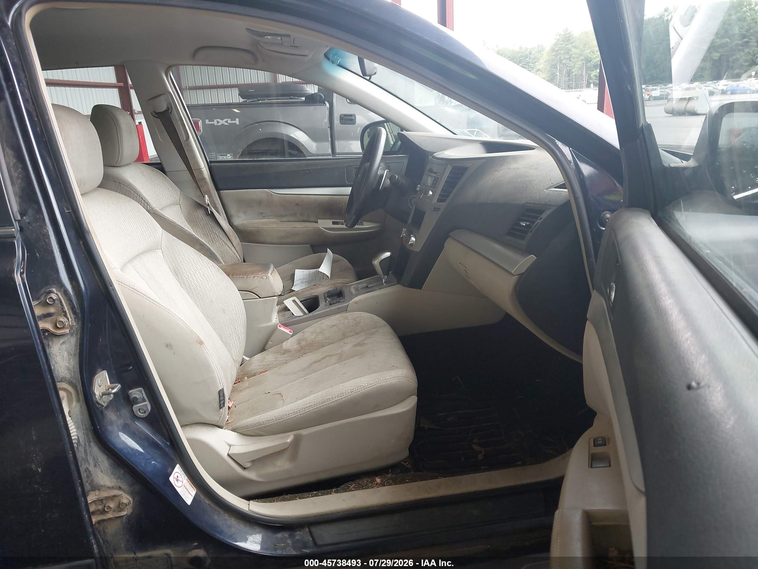 2012 Subaru Outback 2.5i Blue vin: 4S4BRBAC0C3284280