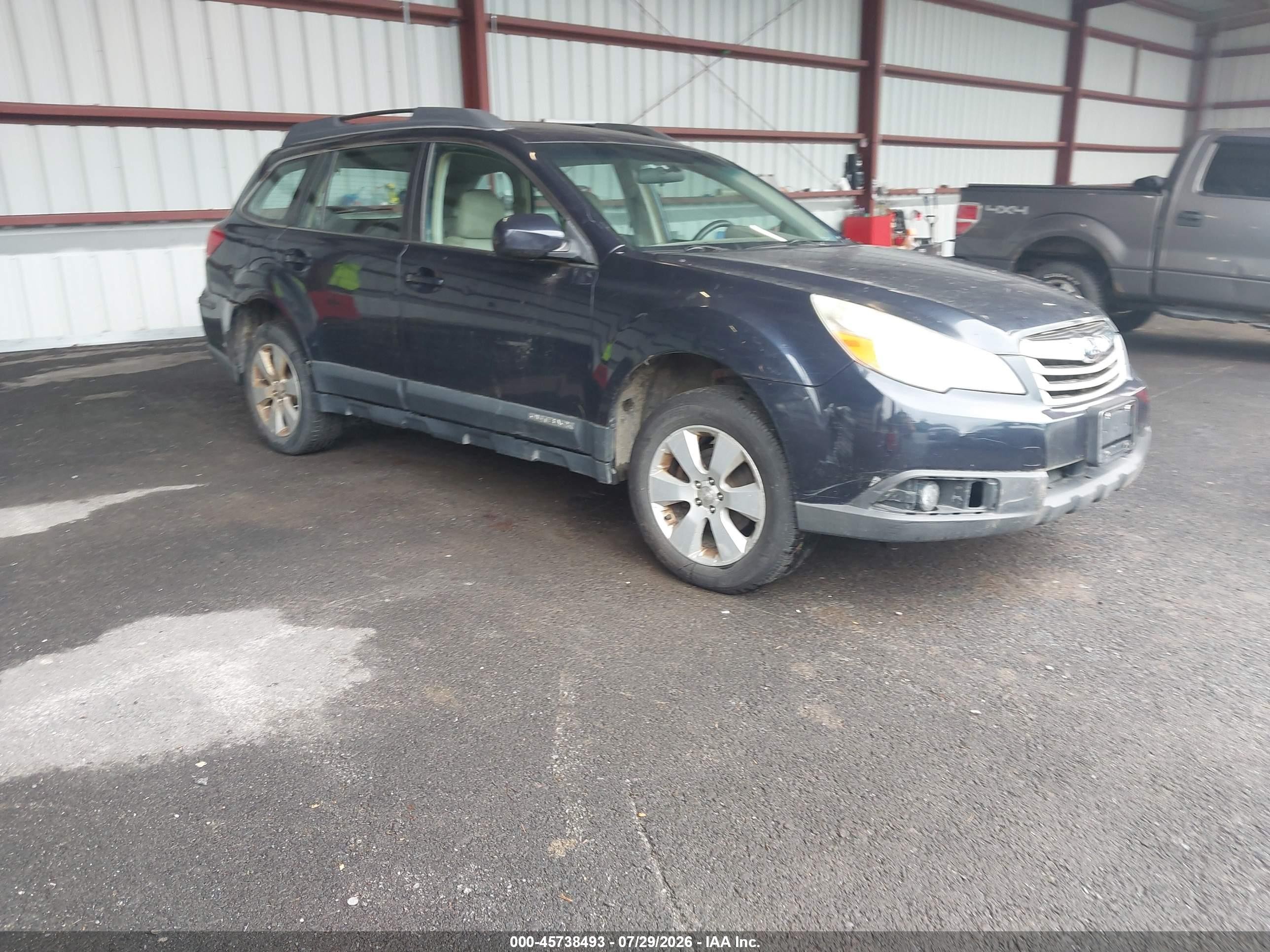 2012 Subaru Outback 2.5i Blue vin: 4S4BRBAC0C3284280