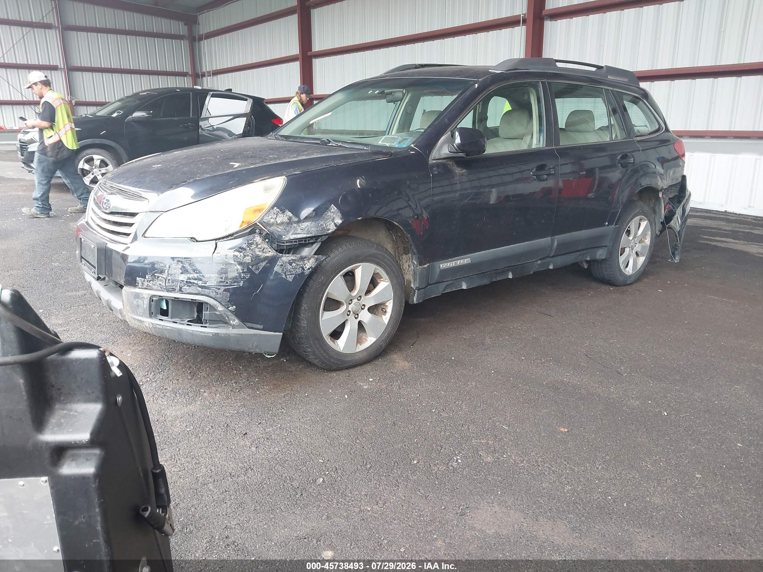 2012 Subaru Outback 2.5i Blue vin: 4S4BRBAC0C3284280