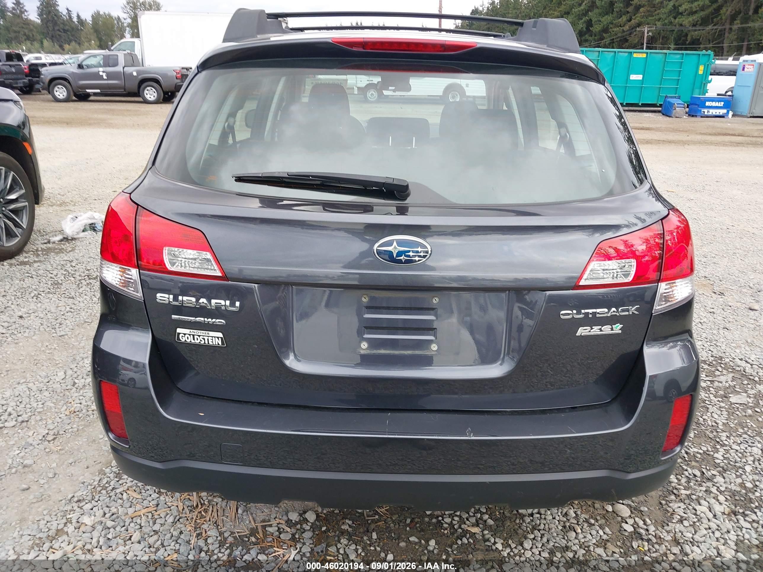2013 Subaru Outback 2.5i Серый vin: 4S4BRBAC0D3225702