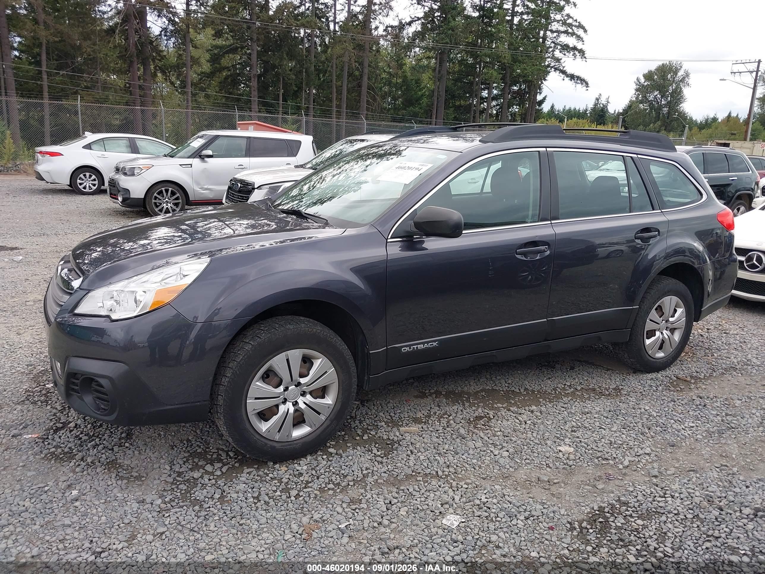 2013 Subaru Outback 2.5i Серый vin: 4S4BRBAC0D3225702