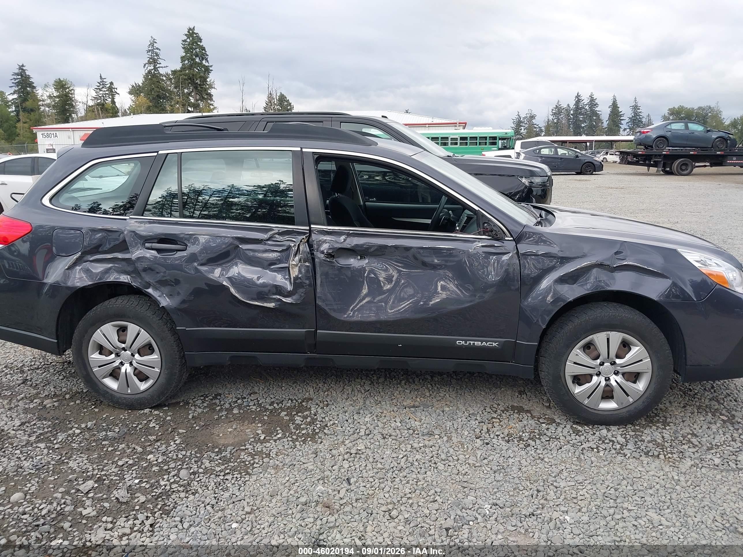 2013 Subaru Outback 2.5i Серый vin: 4S4BRBAC0D3225702
