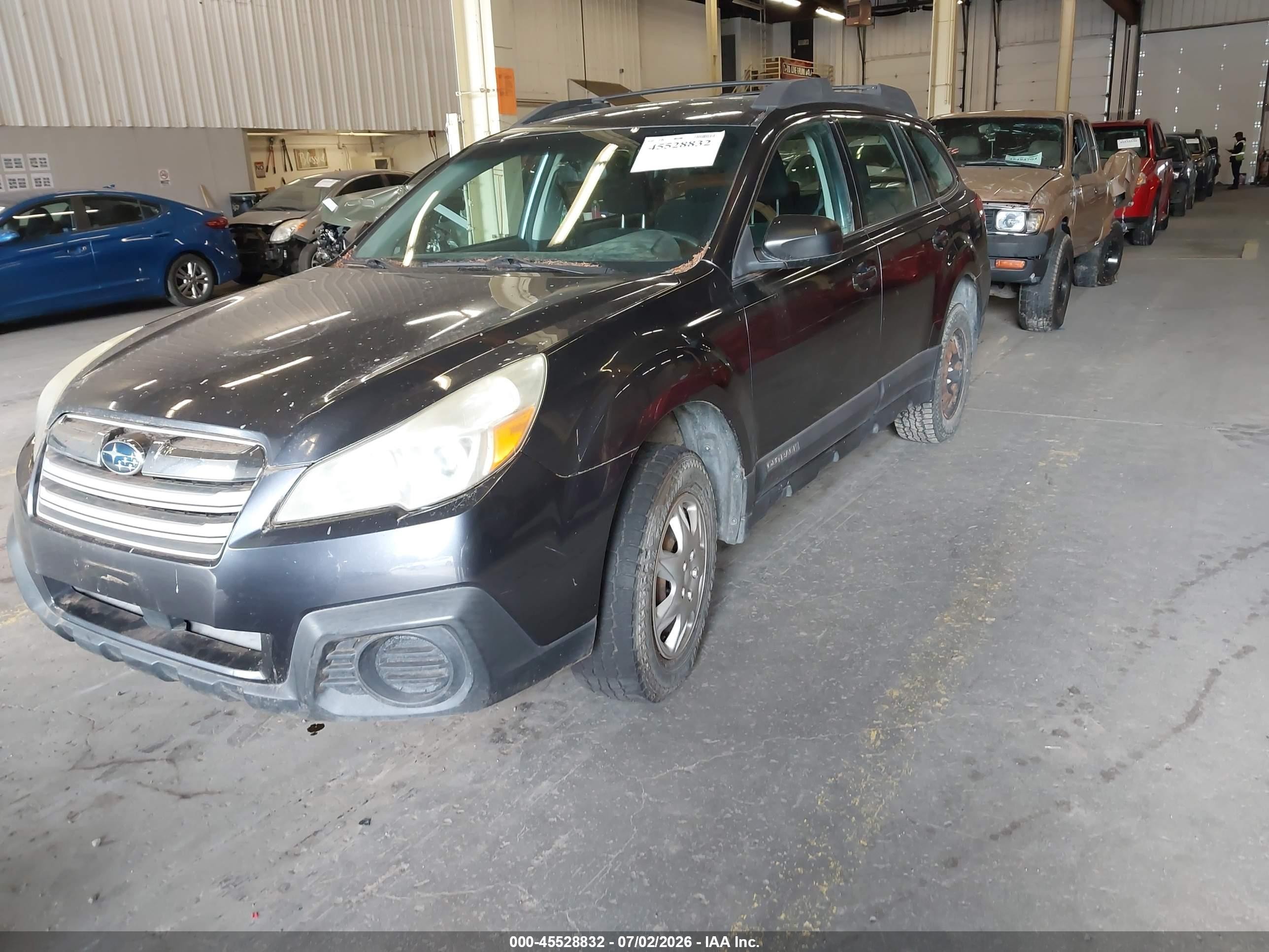 2013 Subaru Outback 2.5i Gray vin: 4S4BRBAC0D3247389
