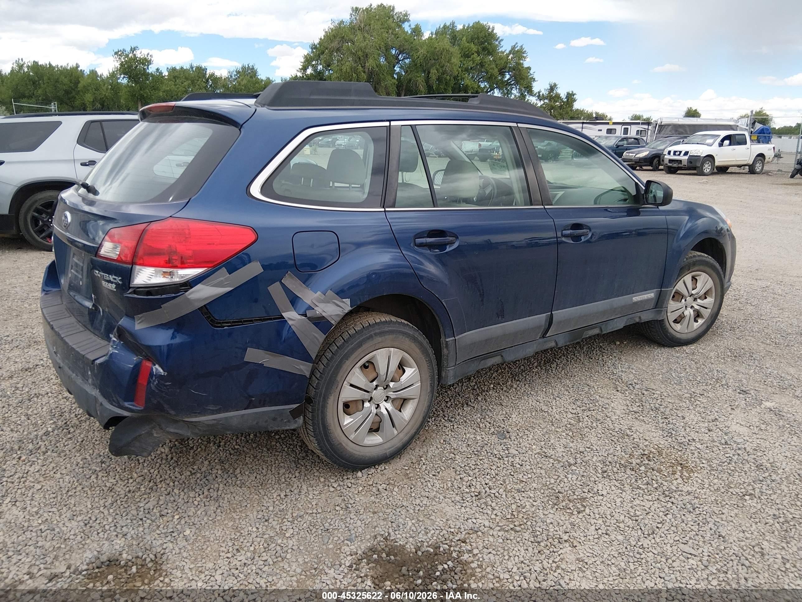 2011 Subaru Outback 2.5i Blue vin: 4S4BRBAC1B3328091