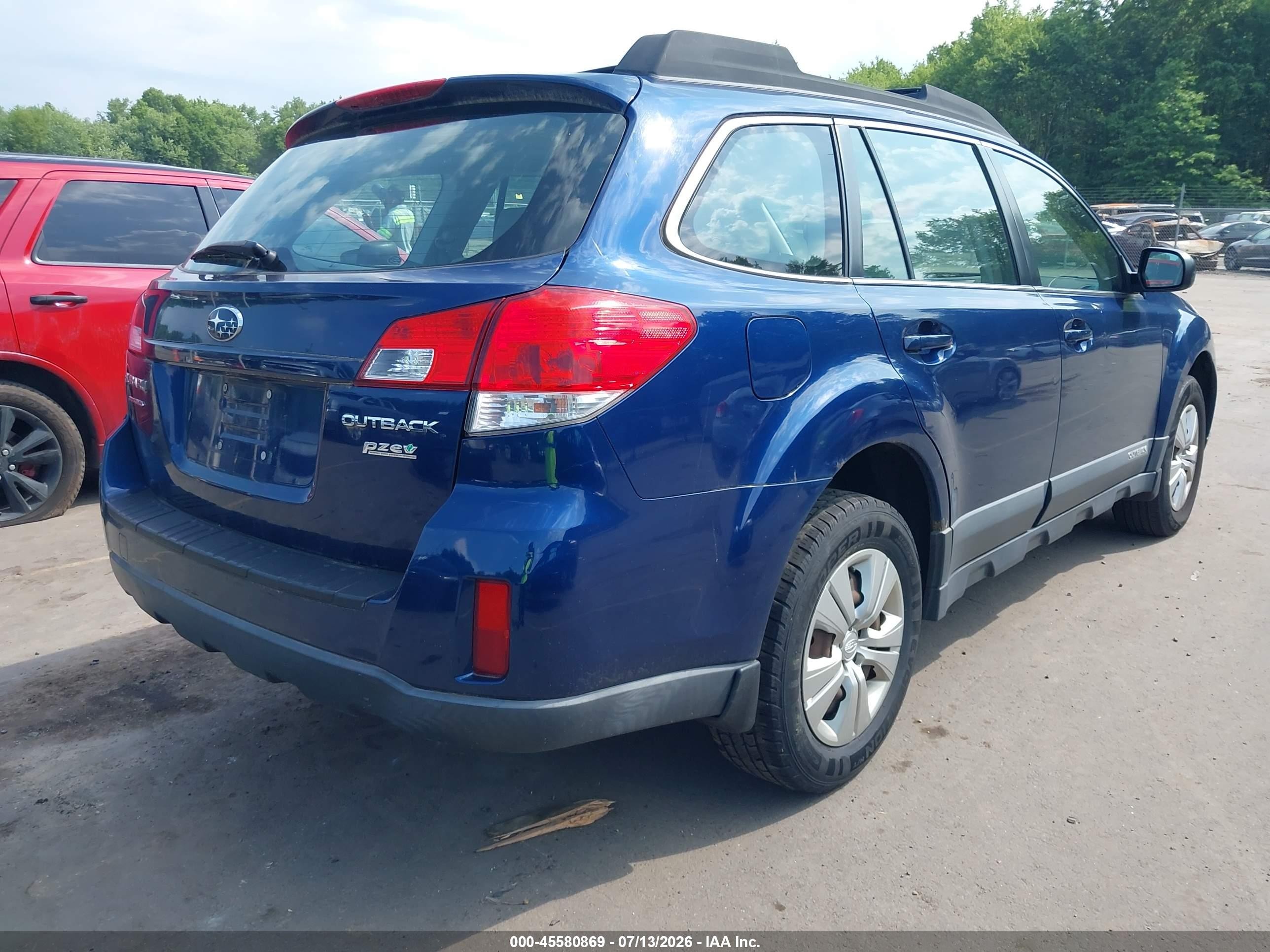 2011 Subaru Outback 2.5i Blue vin: 4S4BRBAC1B3363522