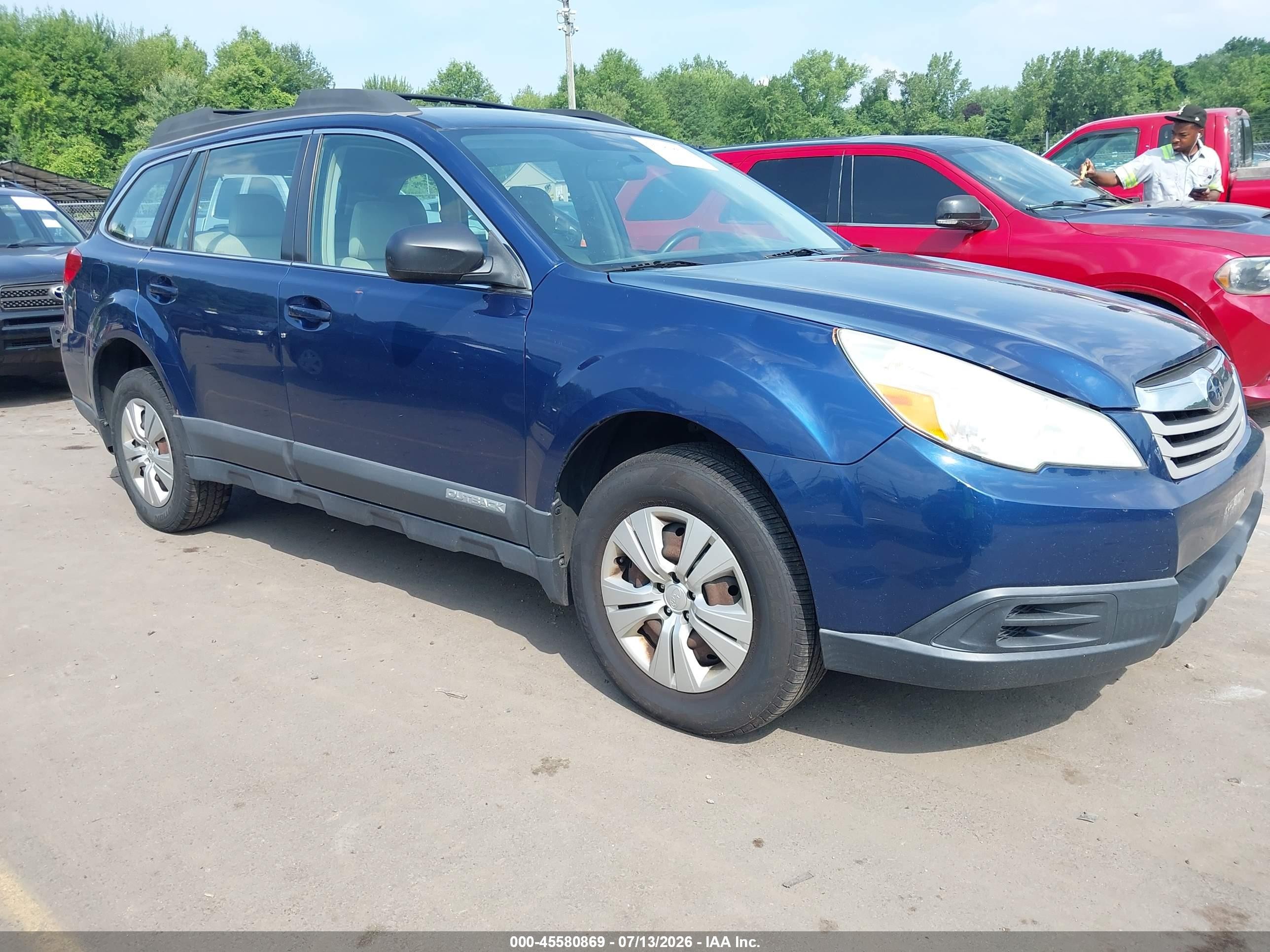 2011 Subaru Outback 2.5i Blue vin: 4S4BRBAC1B3363522