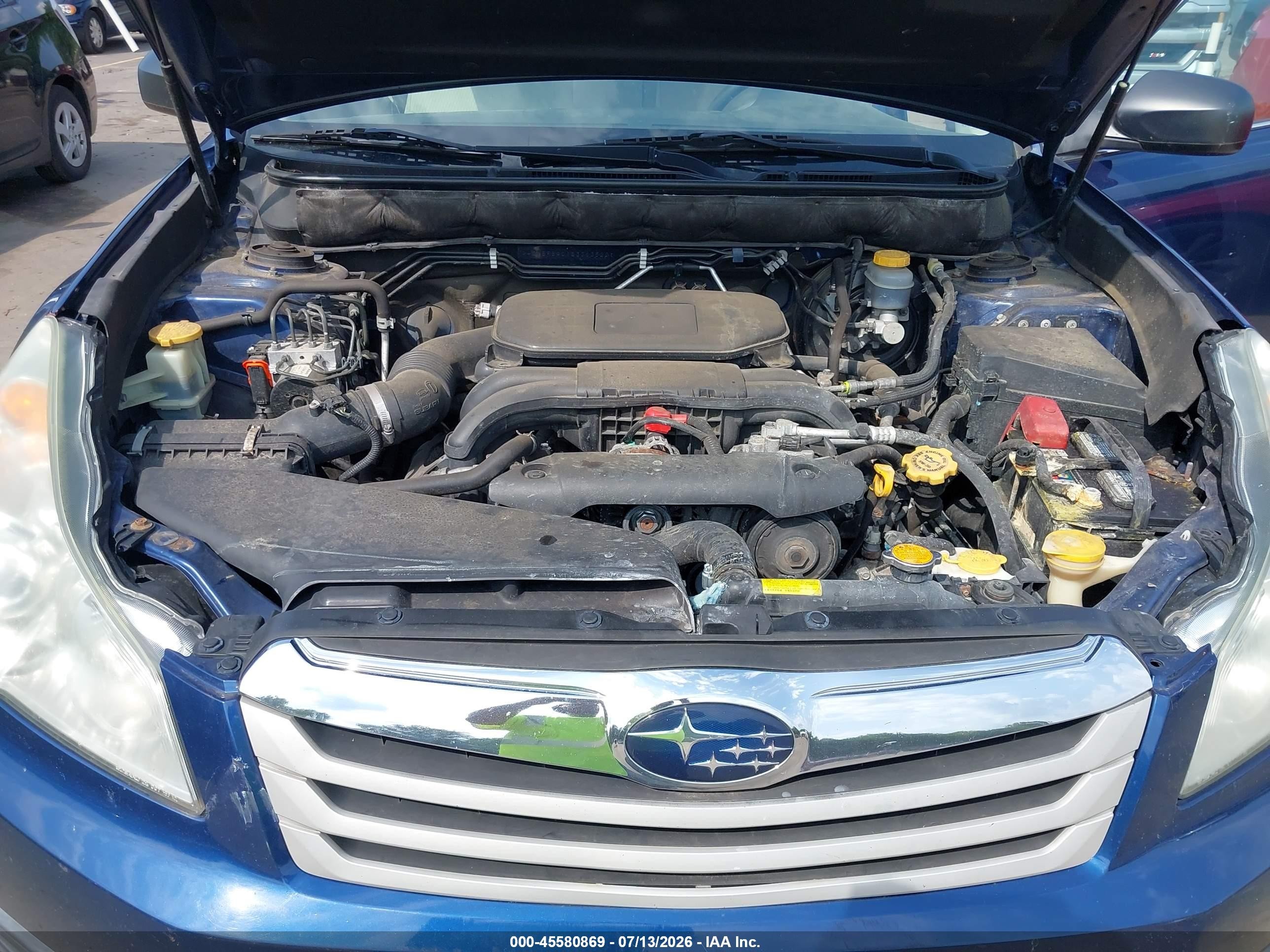 2011 Subaru Outback 2.5i Blue vin: 4S4BRBAC1B3363522