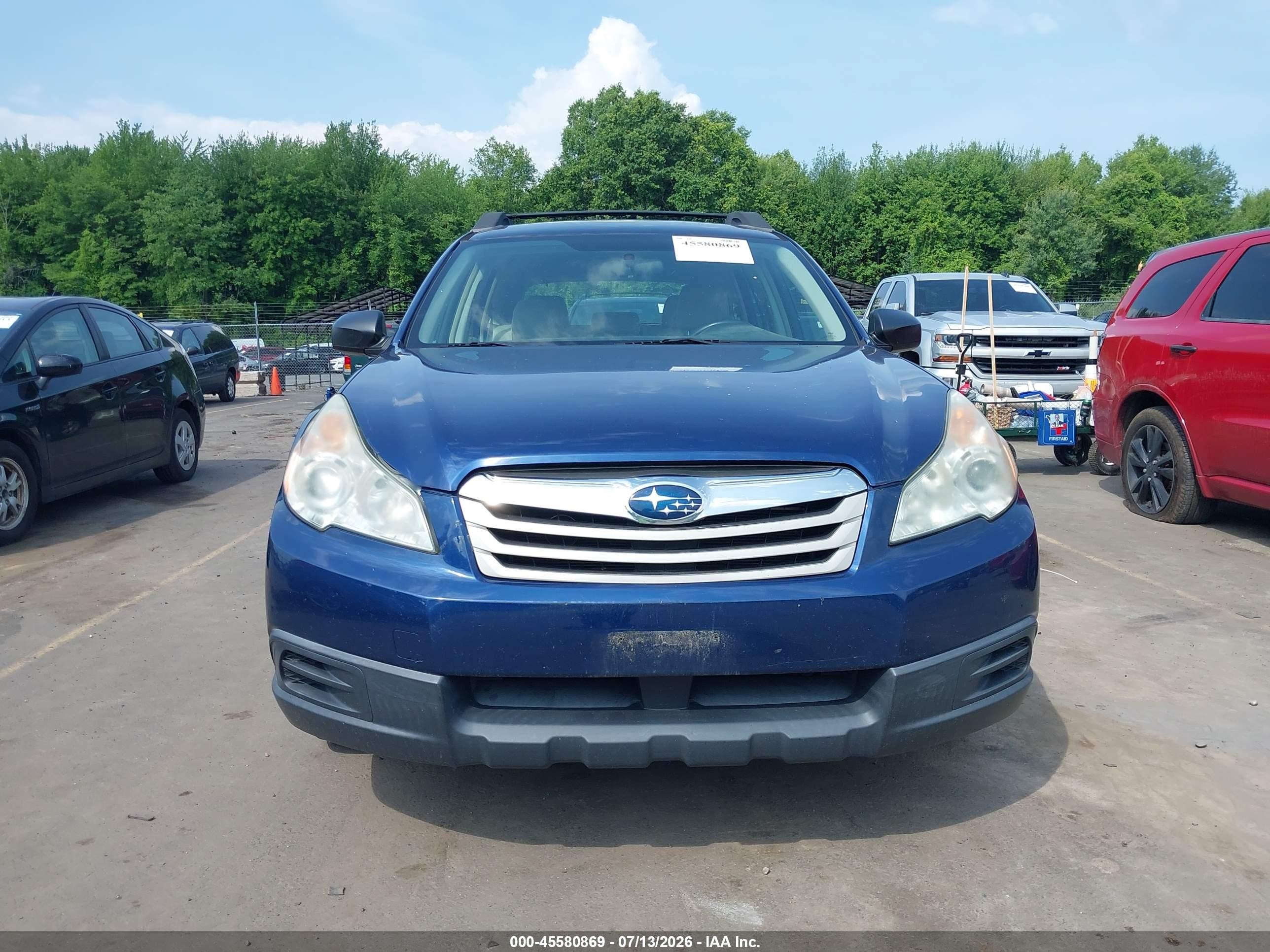 2011 Subaru Outback 2.5i Blue vin: 4S4BRBAC1B3363522