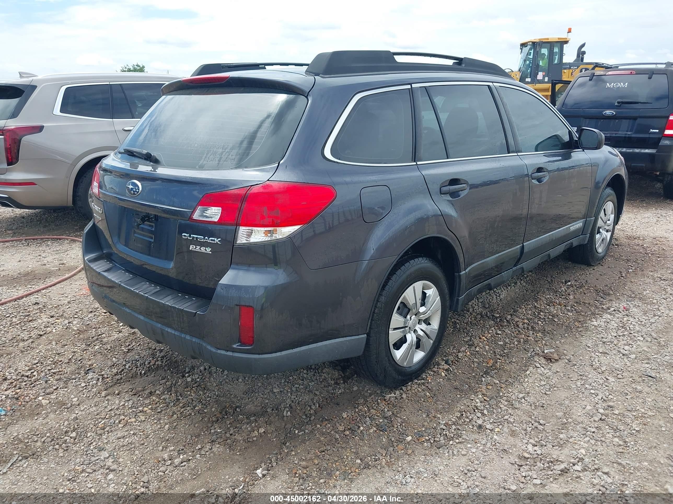2011 Subaru Outback 2.5i Gray vin: 4S4BRBAC1B3374536