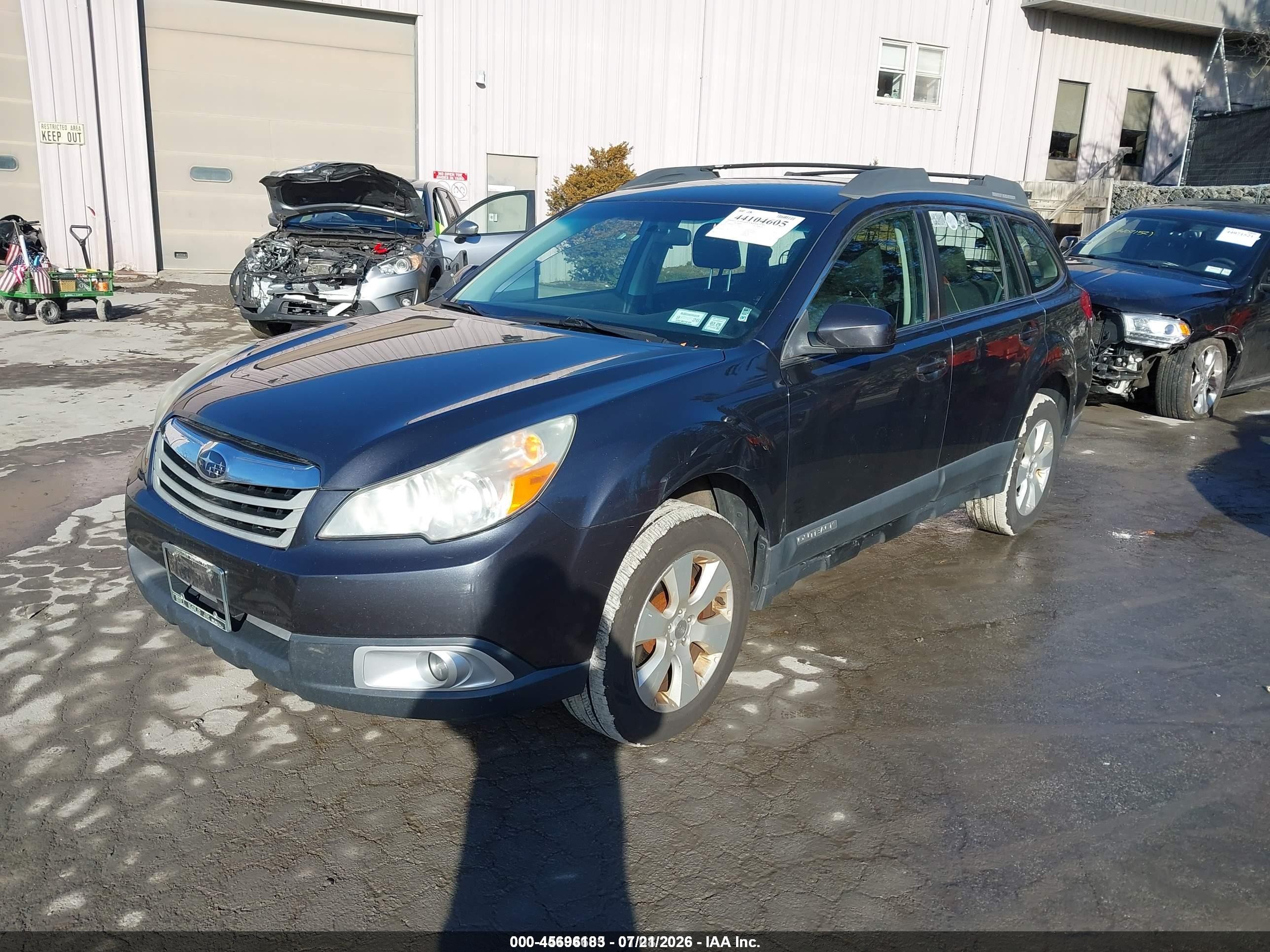 2012 Subaru Outback 2.5i Gray vin: 4S4BRBAC1C3234553