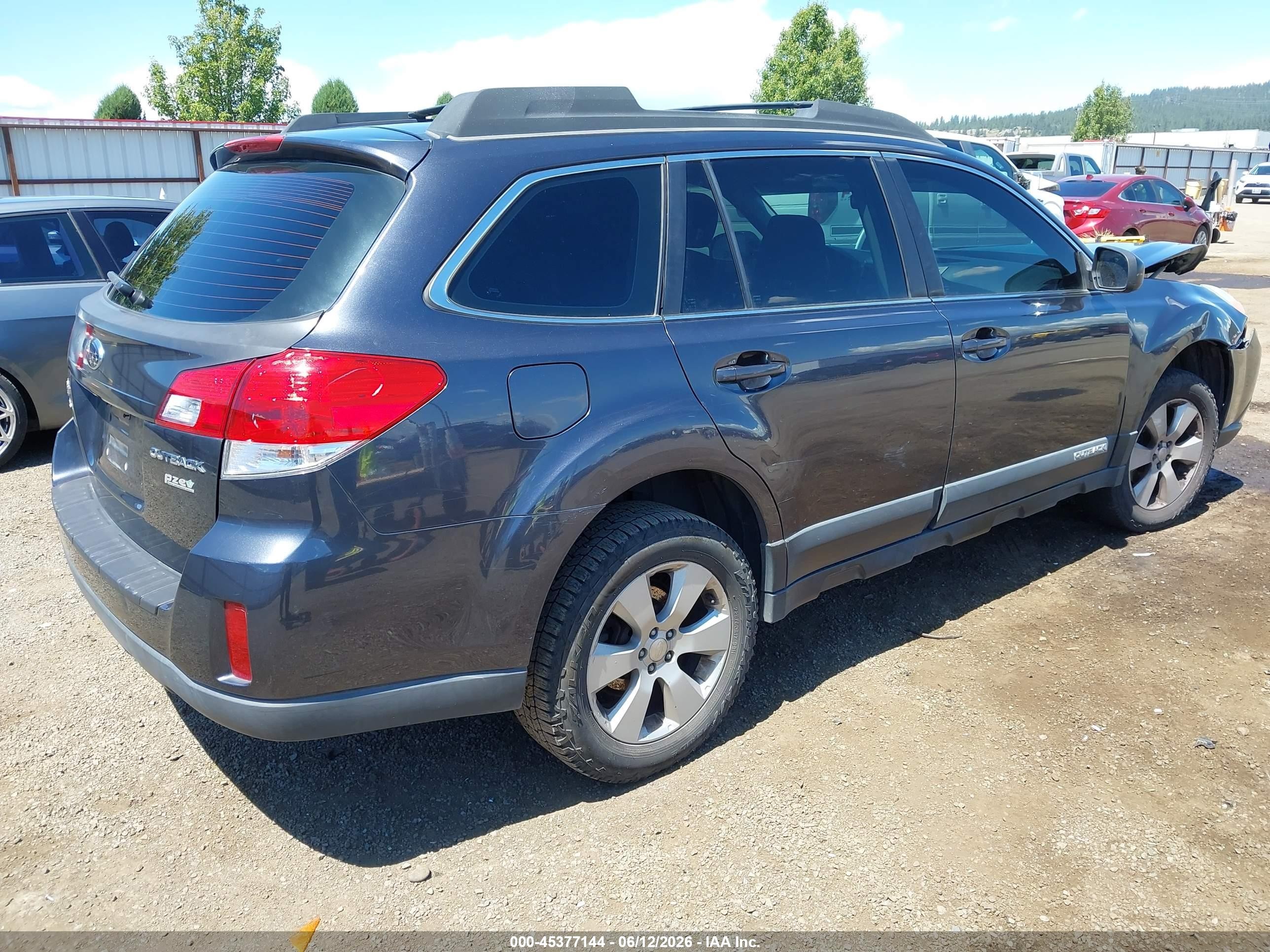 2012 Subaru Outback 2.5i Gray vin: 4S4BRBAC1C3263003