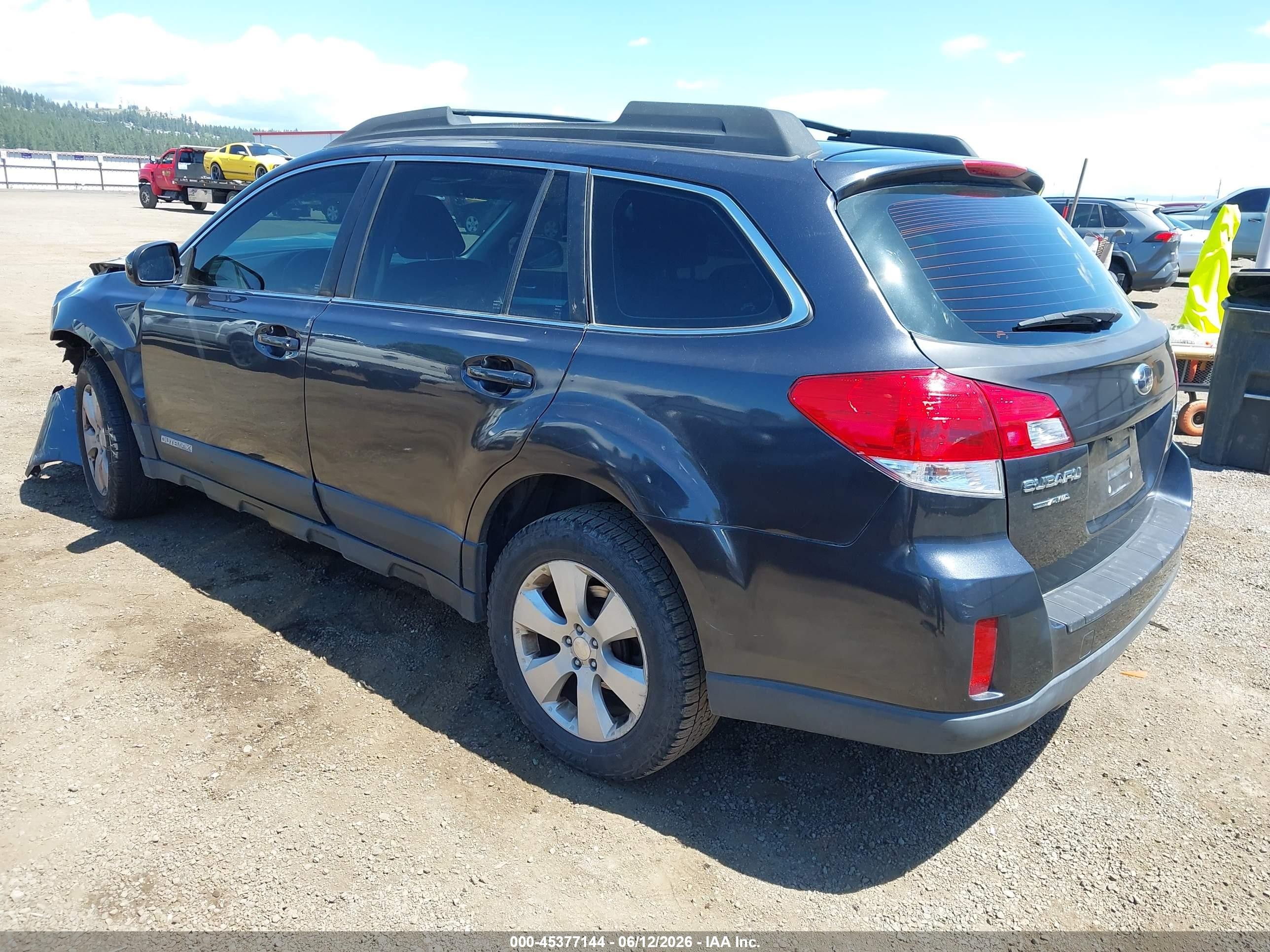 2012 Subaru Outback 2.5i Gray vin: 4S4BRBAC1C3263003