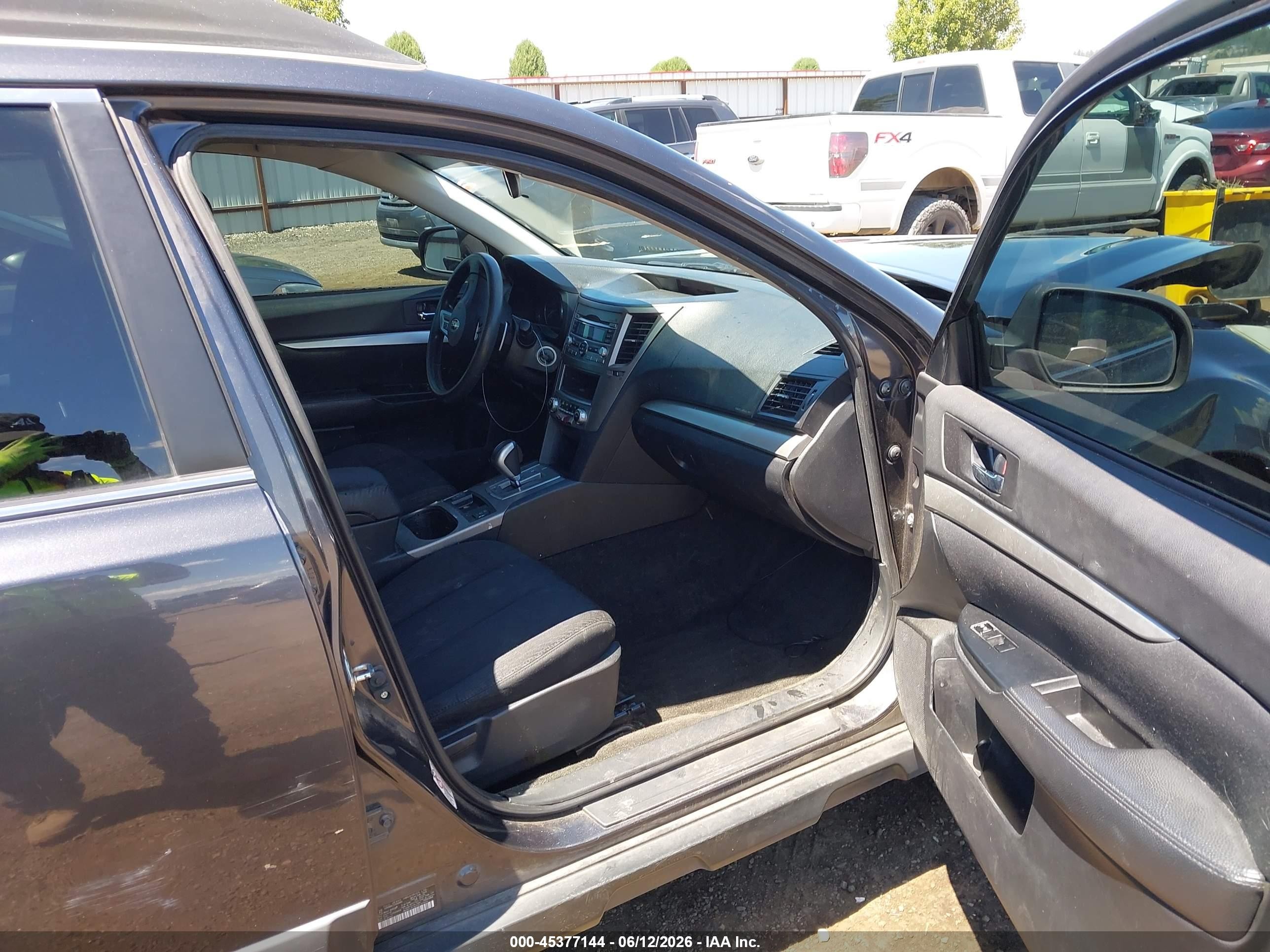 2012 Subaru Outback 2.5i Gray vin: 4S4BRBAC1C3263003