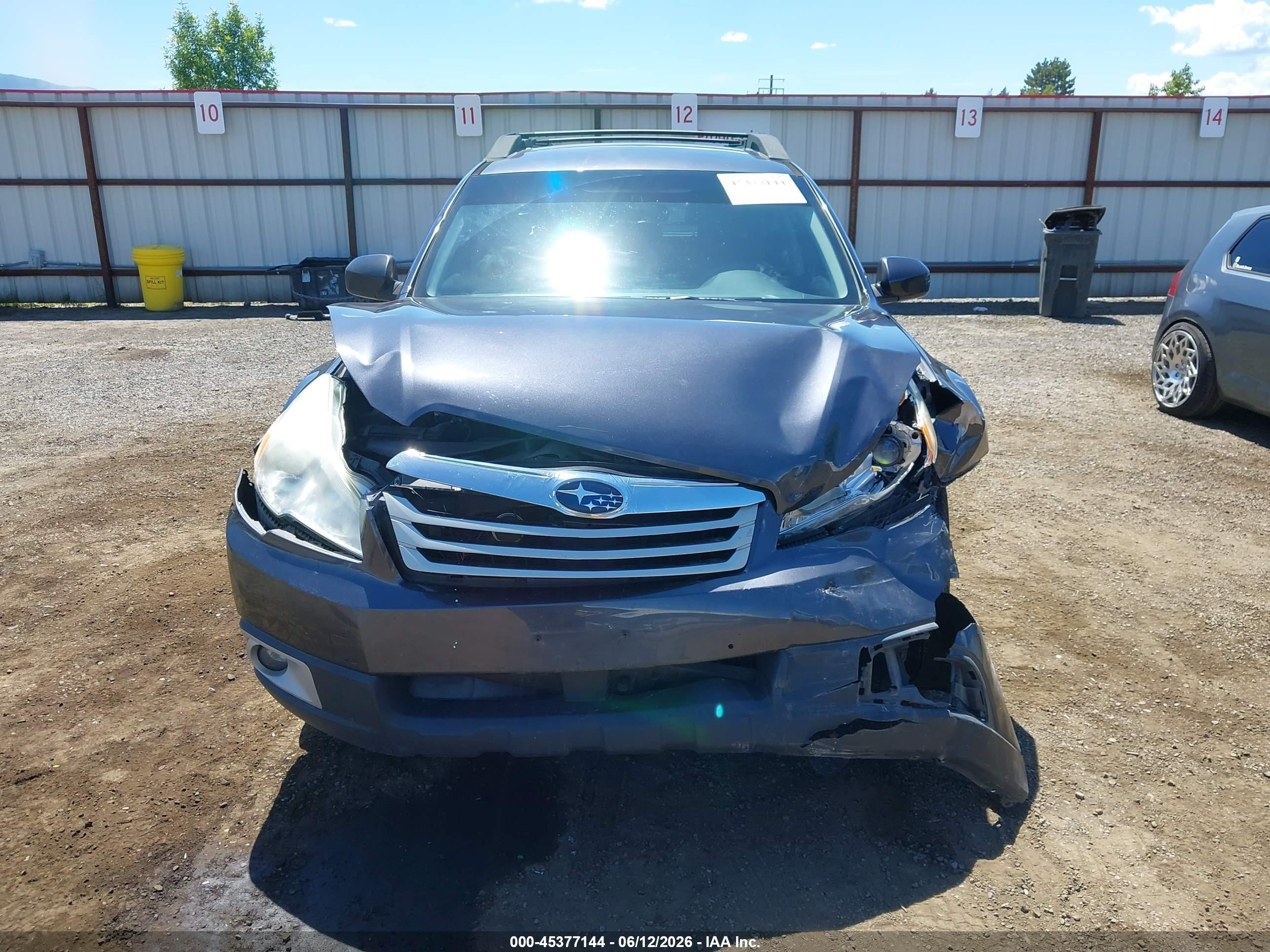 2012 Subaru Outback 2.5i Gray vin: 4S4BRBAC1C3263003
