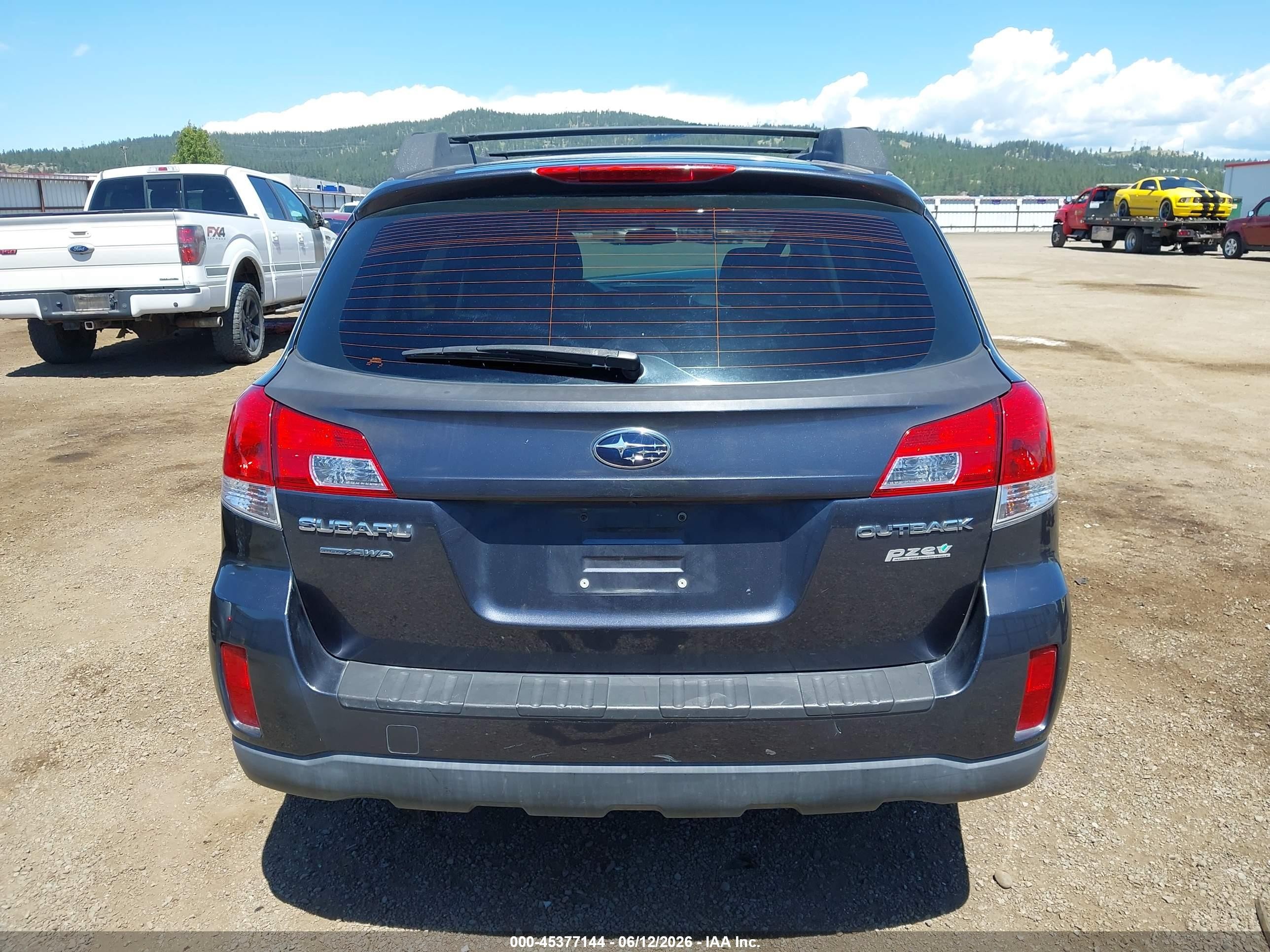 2012 Subaru Outback 2.5i Gray vin: 4S4BRBAC1C3263003